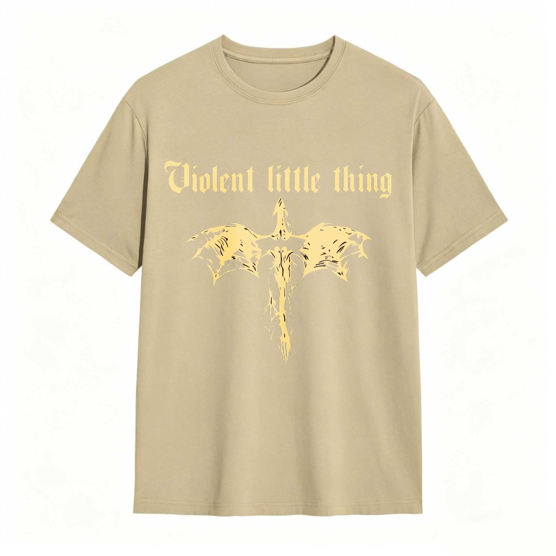 Dorawear™ Violent Little Thing Golden Dragon Design Unisex Classic T-shirt