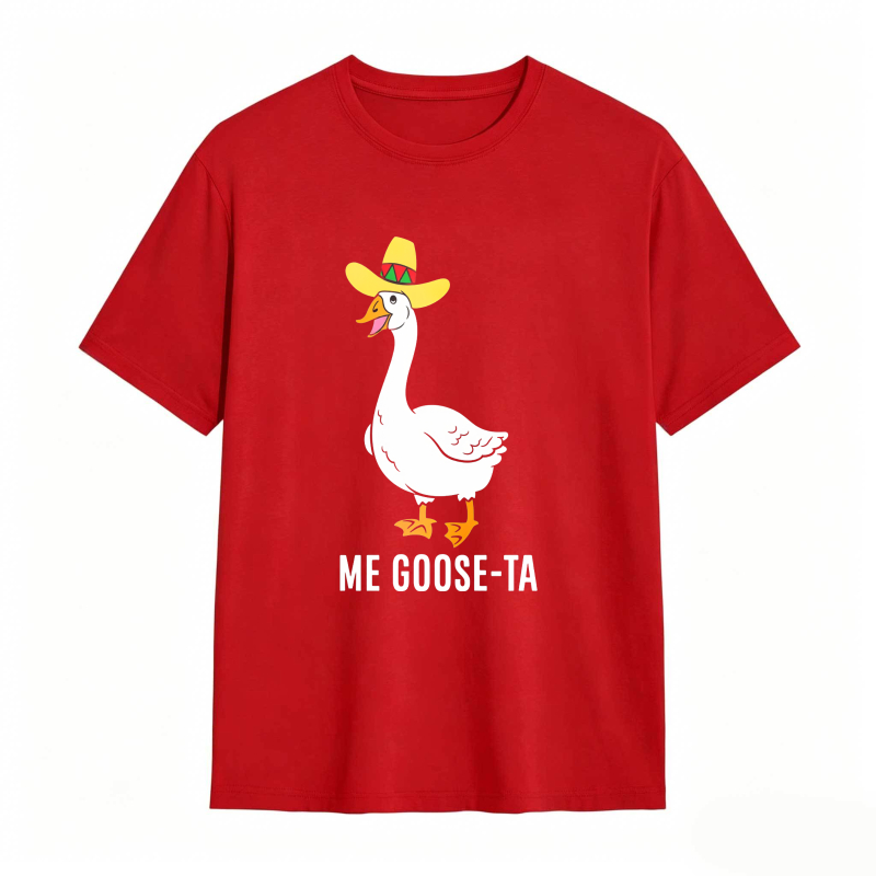 Dorawear™ Duck Wearing Sombrero With Me Goose Ta Text Unisex Classic T-shirt