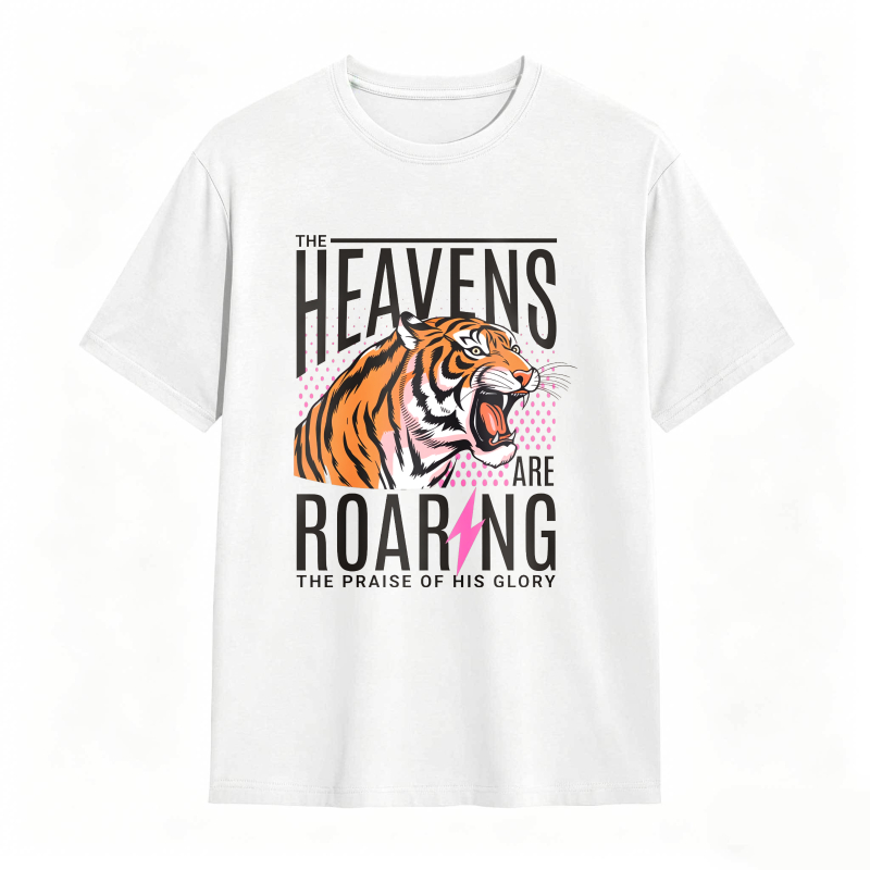 Dorawear™ Tiger Roaring With Heaven Praise Design Unisex Classic T-shirt