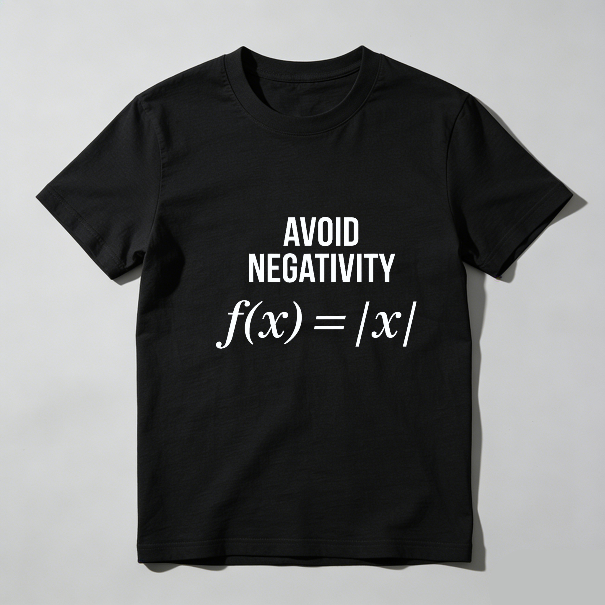 Dorawear Avoid Negativity Math Formula Pure Cotton Short Sleeve T Shirt