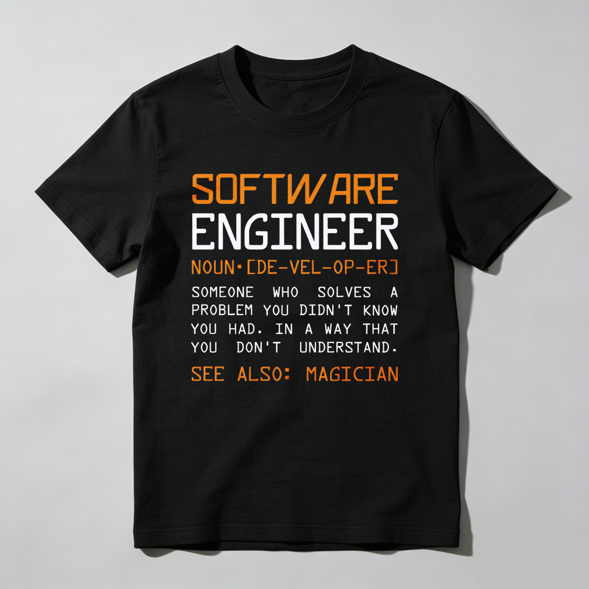 Dorawear Software Engineer Definition Pure Cotton Short Sleeve T Shirt