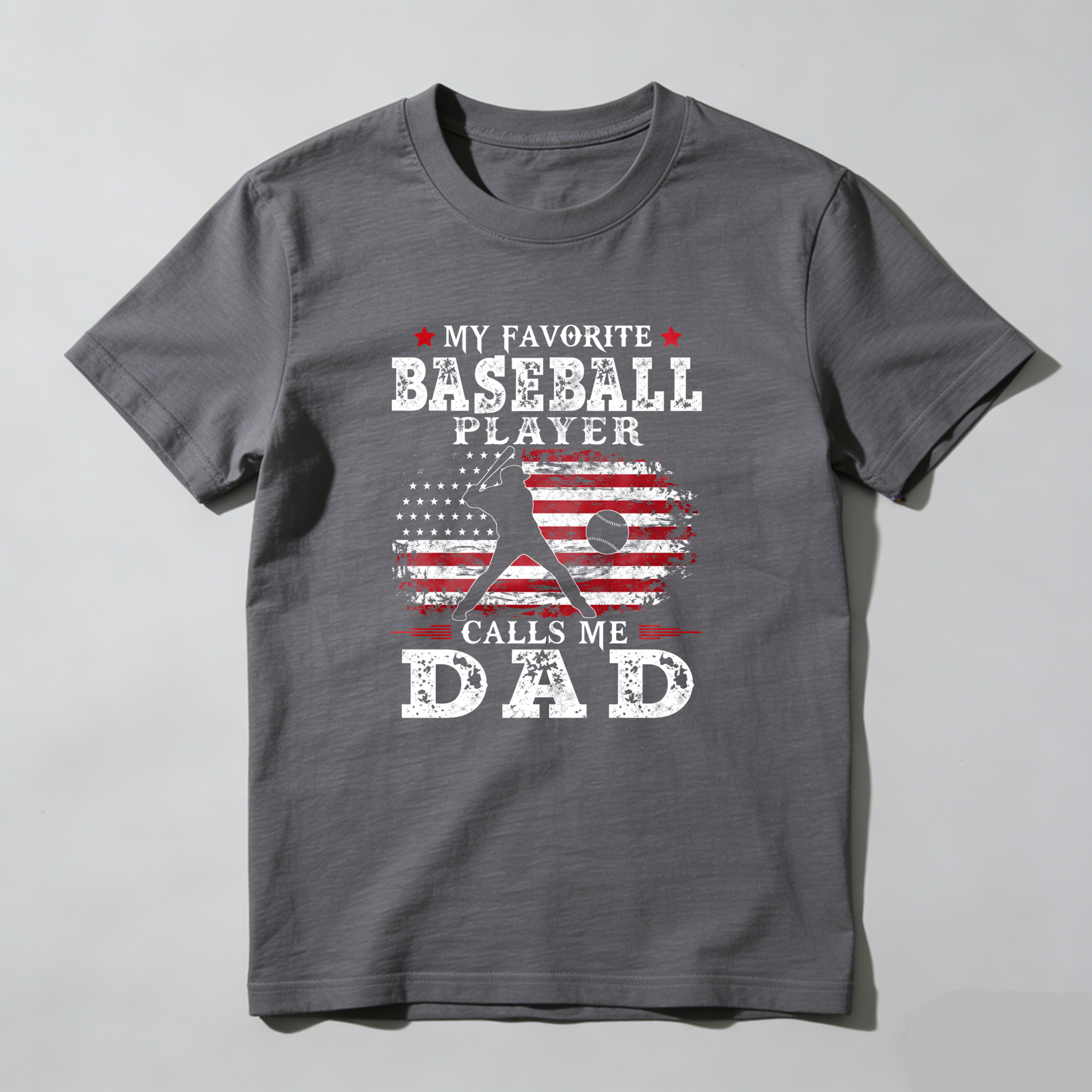 Dorawear™ My Favorite Baseball Player Calls Me Dad  T Shirt-Dorawear
