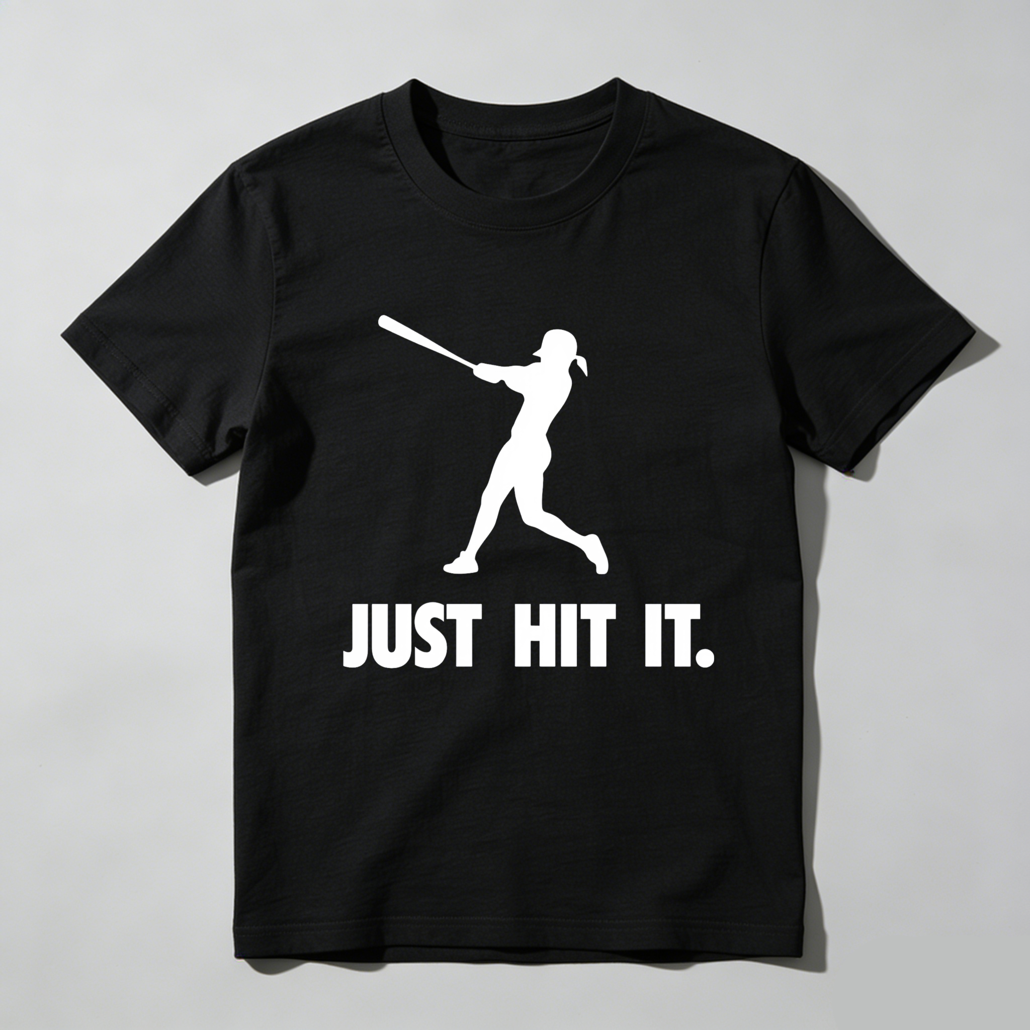Dorawear™ Just Hit It Batting Silhouette Design  T Shirt