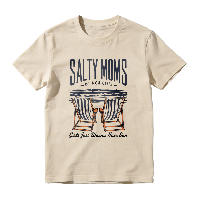Salty Moms Beach Club Girls Just Wanna Have Sun Unisex Classic T-shirt