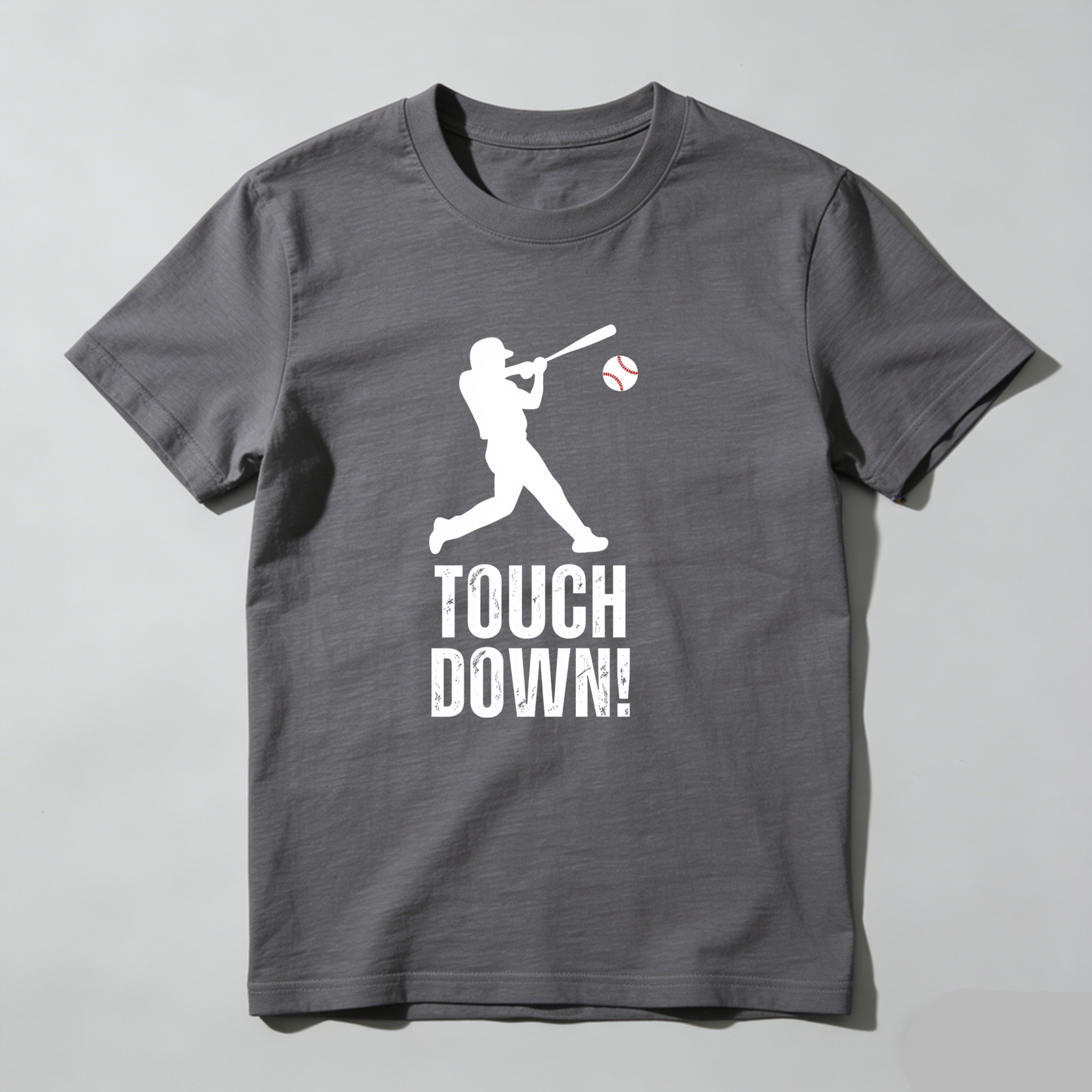 Dorawear™ Baseball Player Swinging Bat Touch Down T Shirt