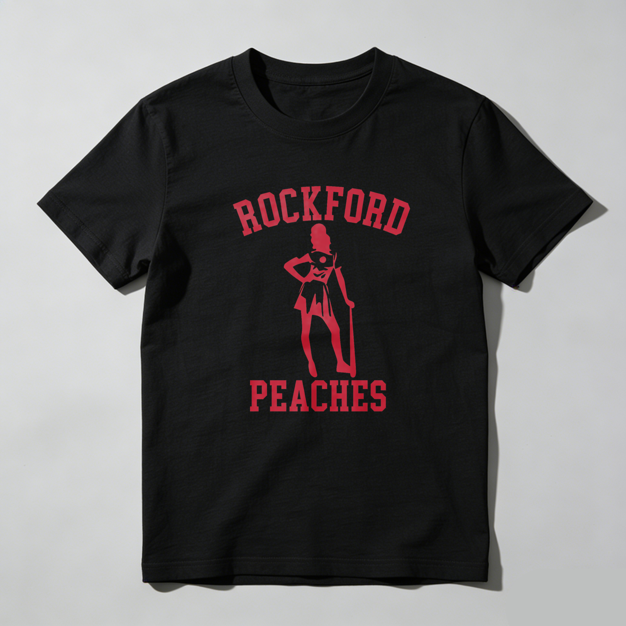 Dorawear™Rockford Peaches Baseball Team Logo T Shirt