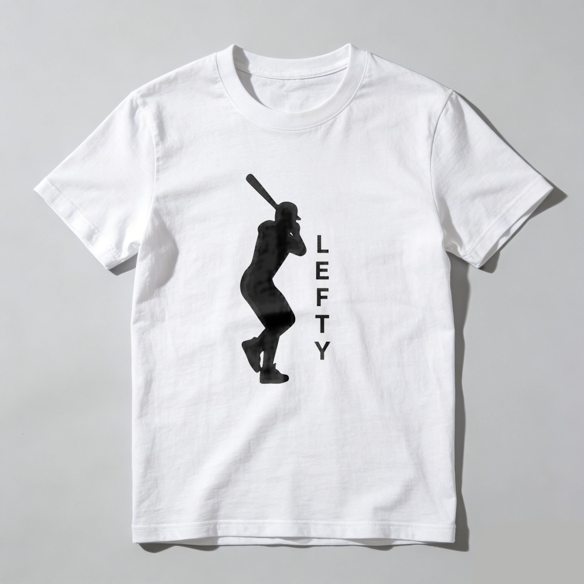 Dorawear™ Lefty Batter Silhouette Design Print  T Shirt