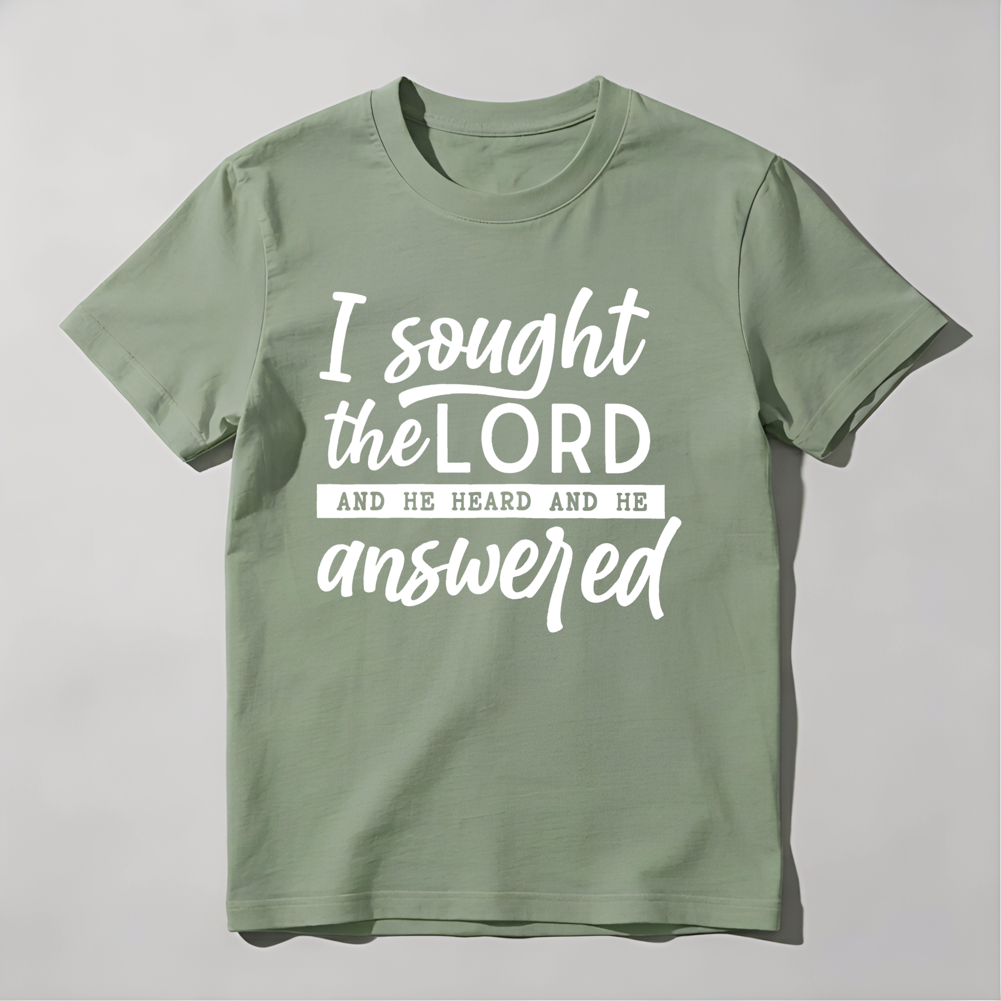 Dorawear™ Faith TShirt Inspiring Scripture Print I Found The Lord He Healed Me