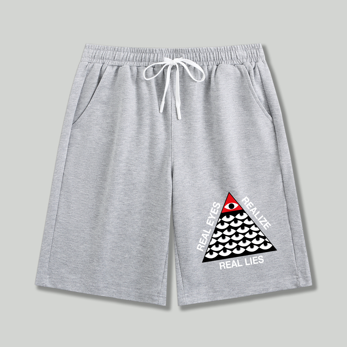 Dorawear™ Real Eyes Realize Real Lies Pyramid Eye Pattern Shorts-Dorawear