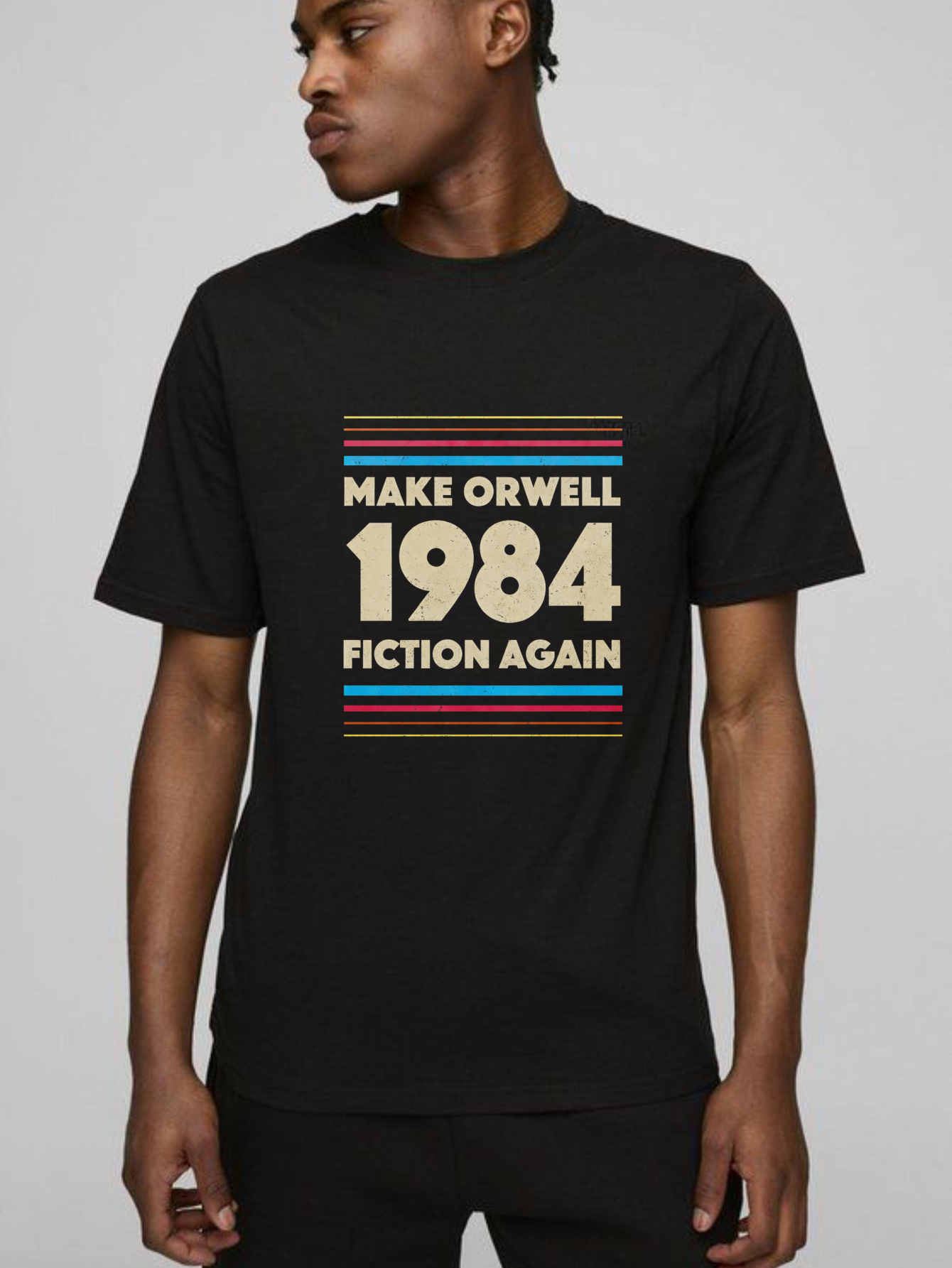 Dorawear™ Make Orwell 1984 Fiction Again Pure Cotton Short Sleeve T Shirt-Dorawear