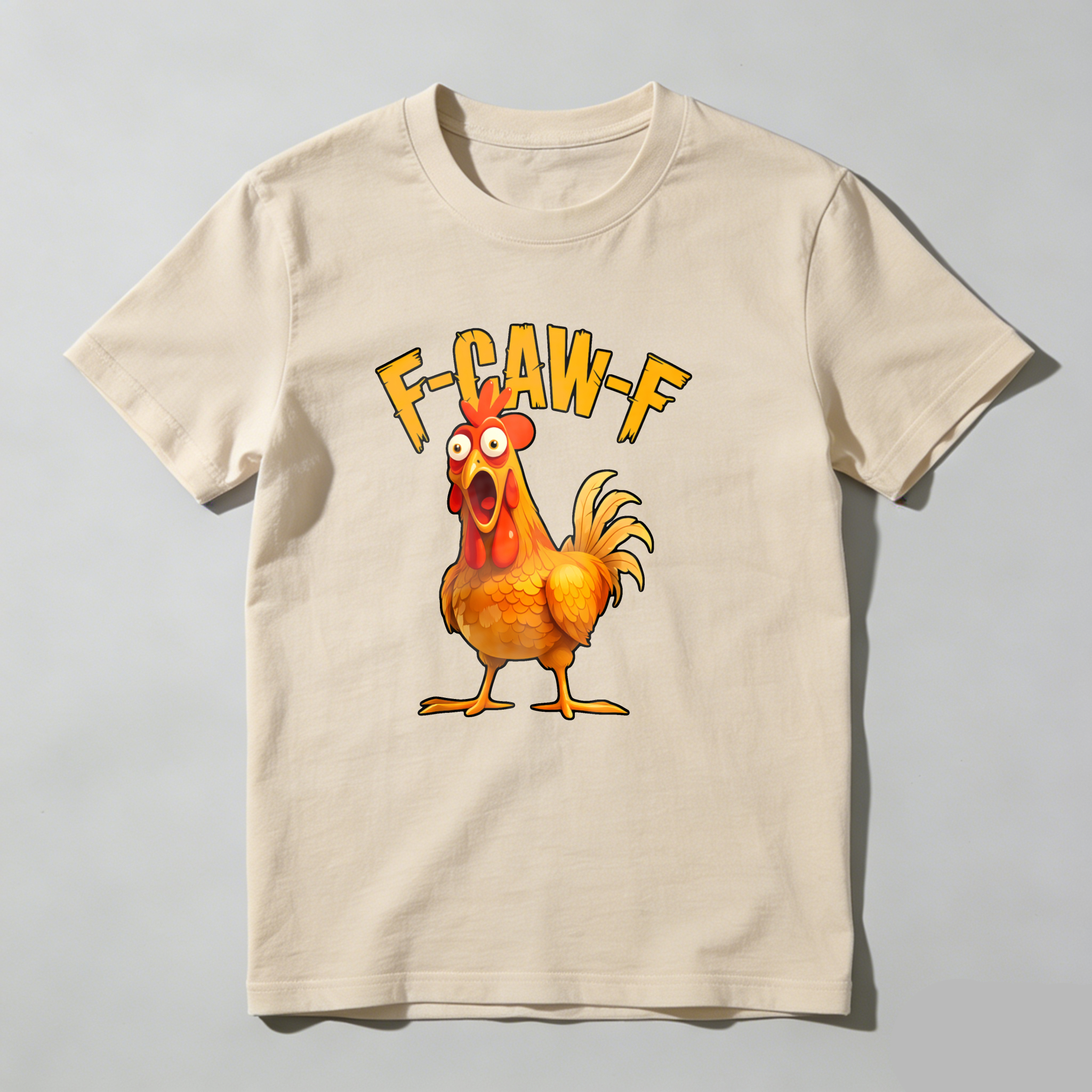 Dorawear™ F Caw F Rooster Cartoon Design T Shirt