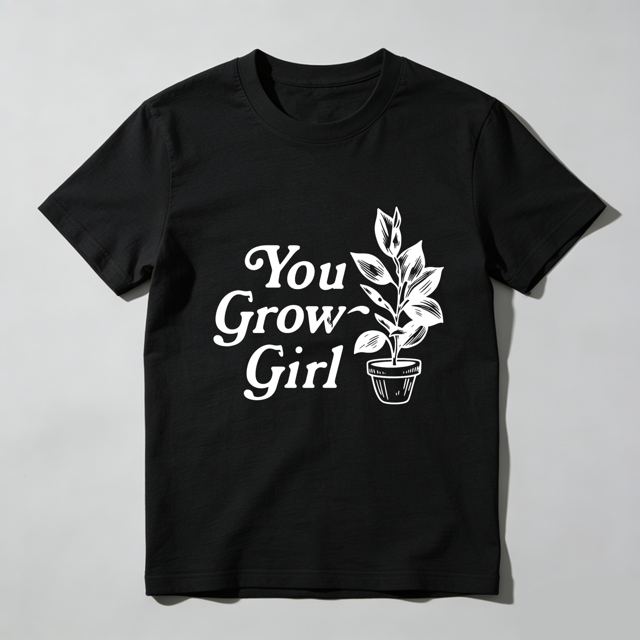 Dorawear You Grow Girl Plant Design T Shirt
