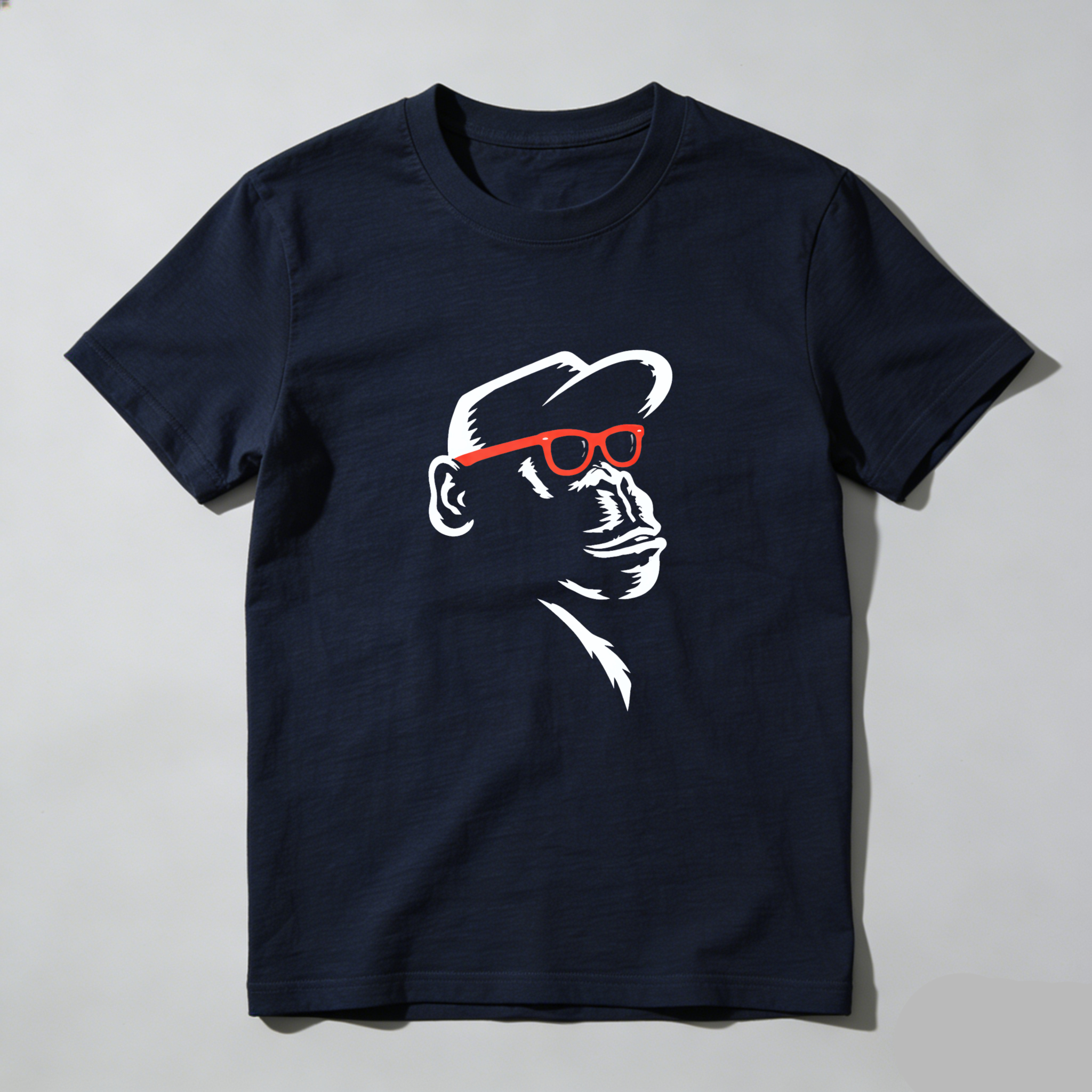Dorawear Monkey With Red Glasses Pure Cotton Short Sleeve T Shirt