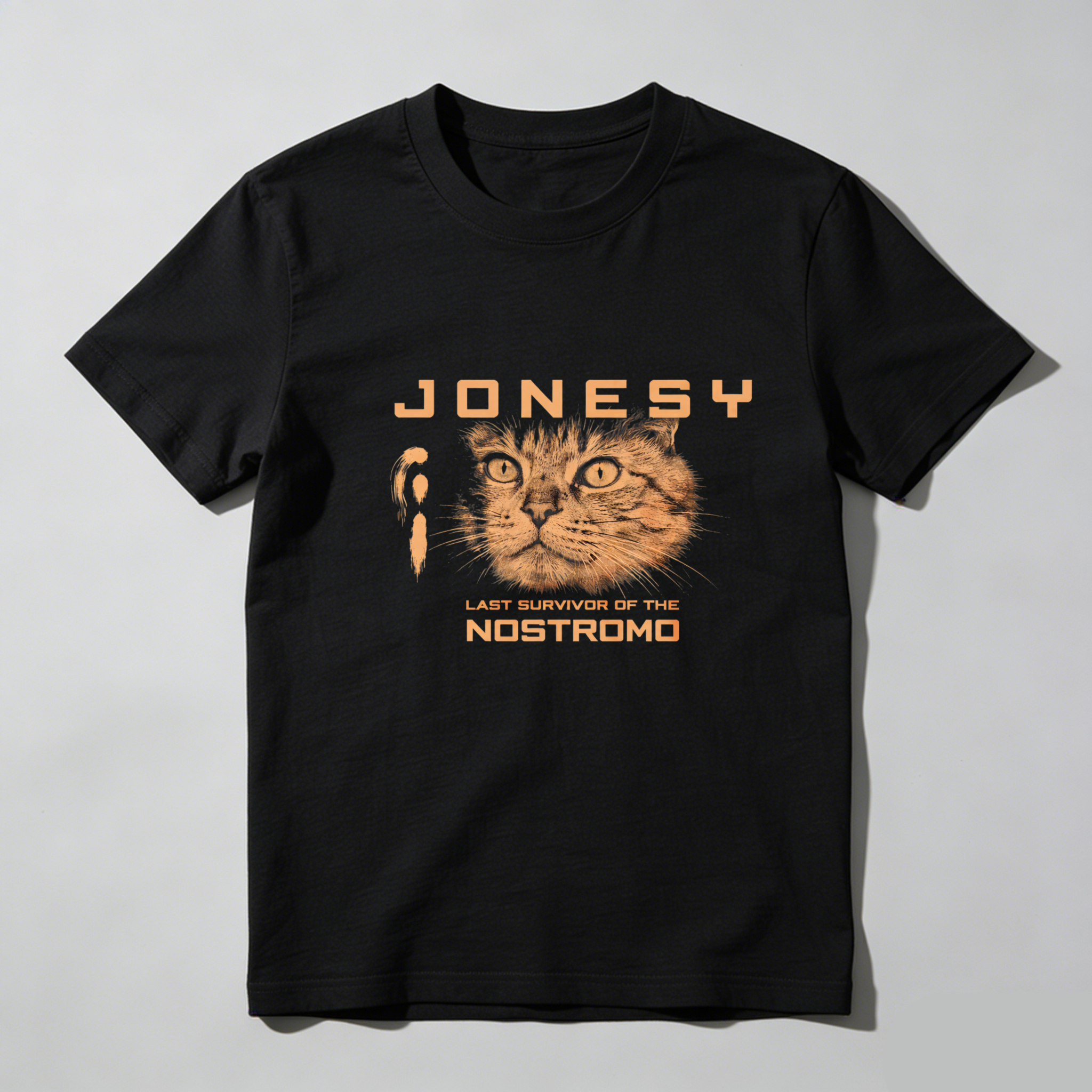 Dorawear™ Jonesy Last Survivor Of The Nostromo Pure Cotton Short Sleeve T Shirt-Dorawear