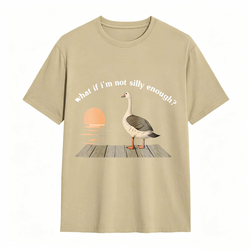 Duck Sunset Quote What If I M Not Silly Enough Unisex Classic T-shirt
