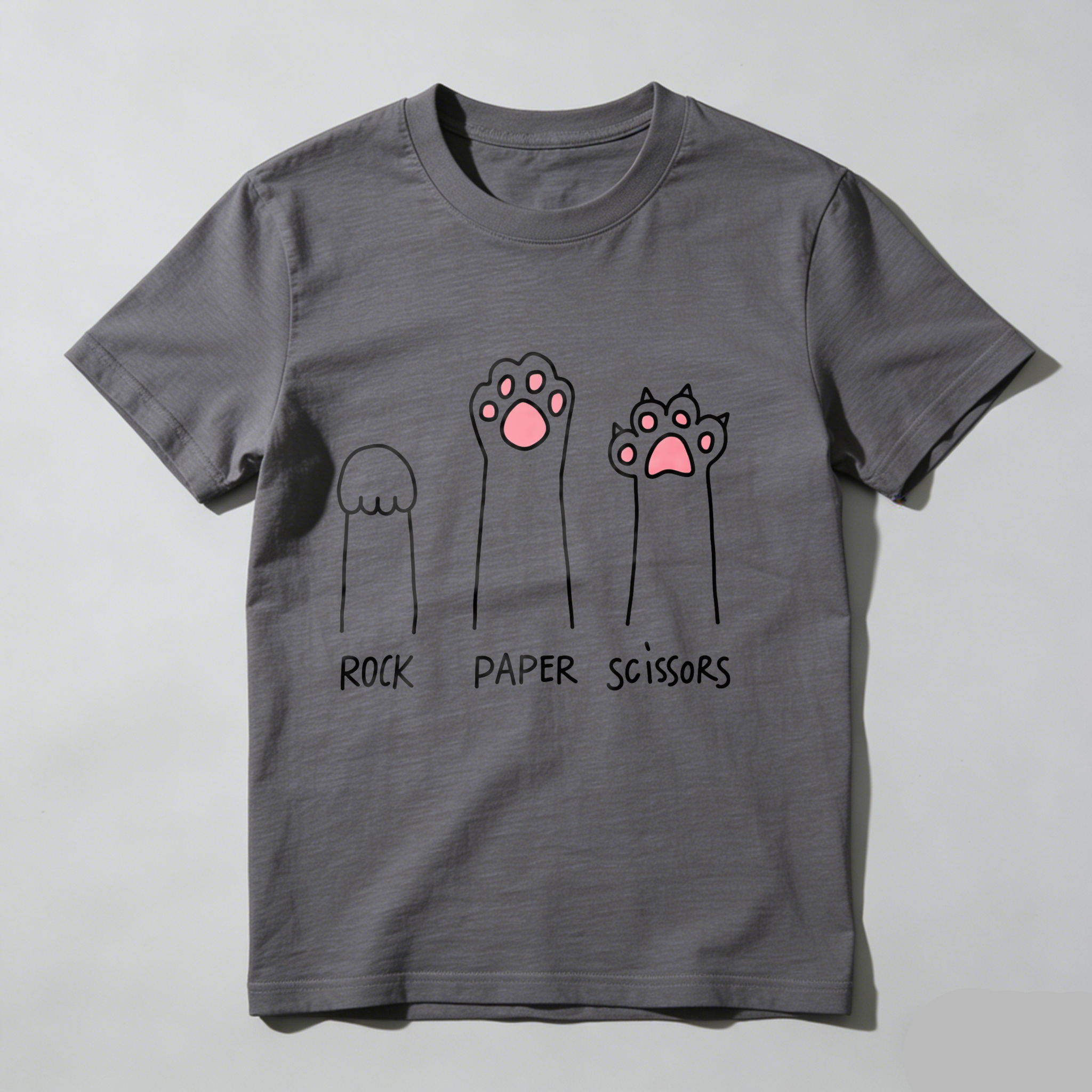 Dorawear Rock Paper Scissors Cat Paws T Shirt