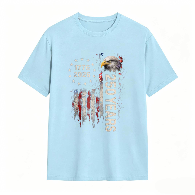 Dorawear™   American Flag Eagle 1776 2026 250 Years Independence Day T-shirt