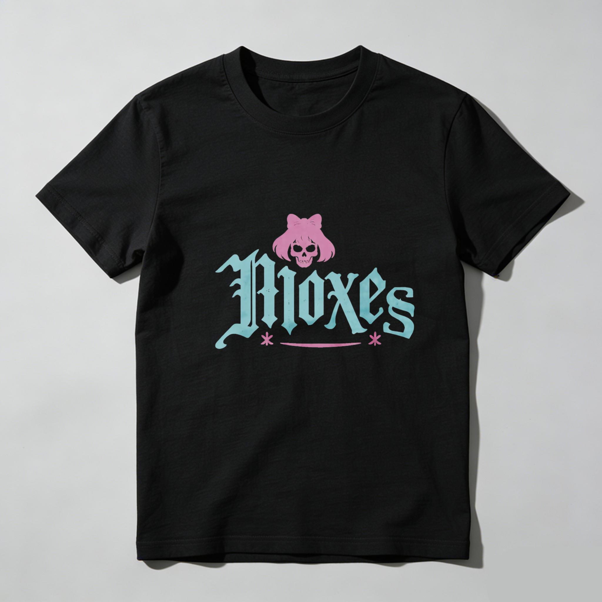 Dorawear™ Moxes Pink Skull Logo Pure Cotton Short Sleeve T Shirt-Dorawear