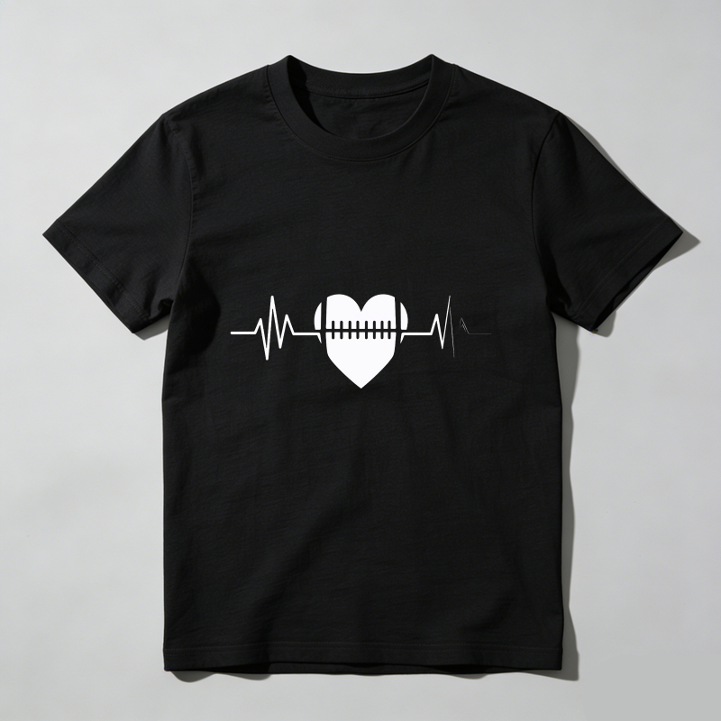 Dorawear™ Heart Beat With Stitched Design T Shirt