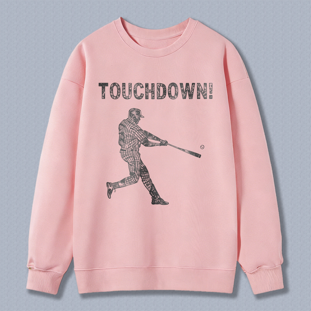 Dorawear™ Baseball Player Swinging Bat Touchdown Unisex Classic Sweatshirt