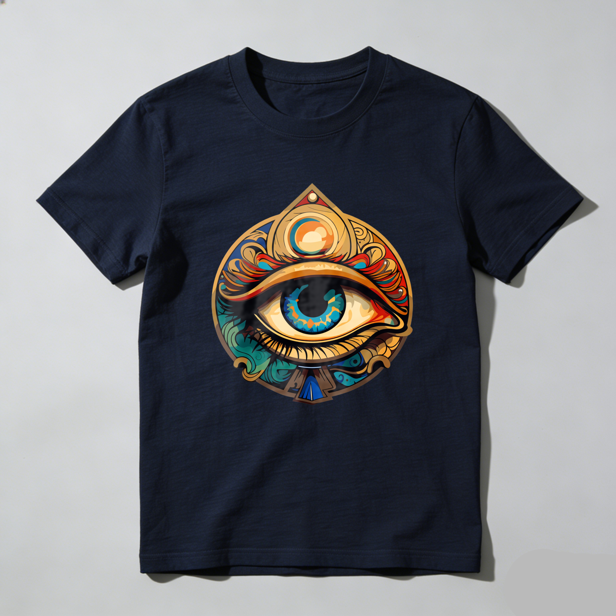 Dorawear™ Eye Symbol With Ornate Design And Colorful Details T Shirt