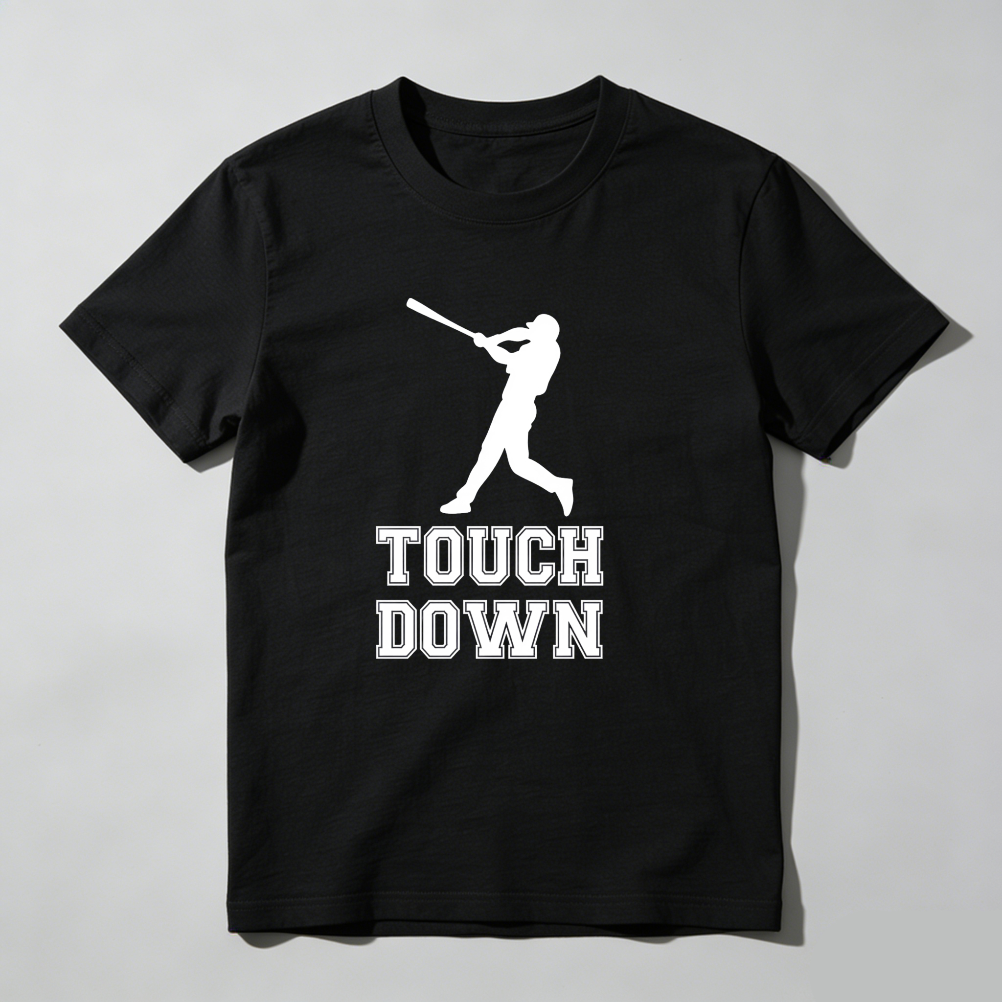 Dorawear™ Touch Down Baseball Player Silhouette  T Shirt