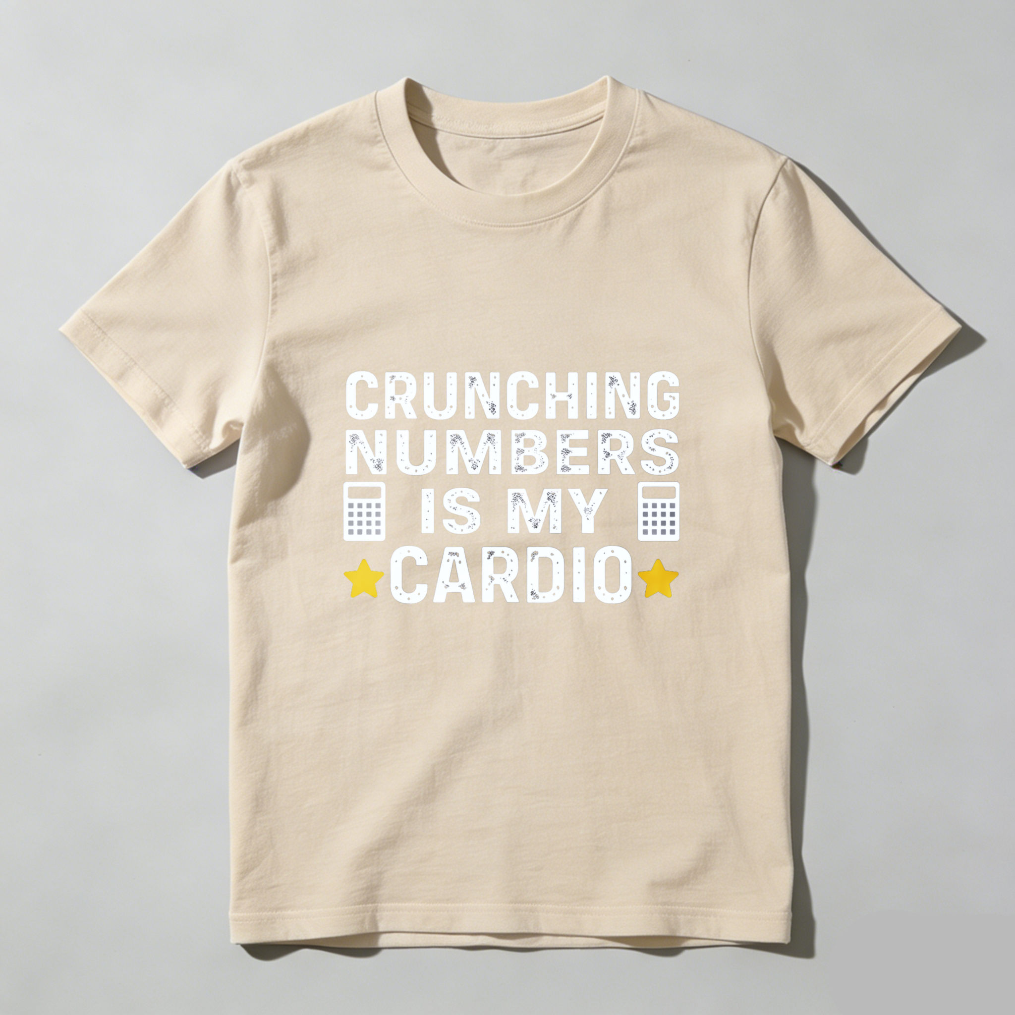 Dorawear™ Crunching Numbers Is My Cardio Pure Cotton Short Sleeve T Shirt-Dorawear