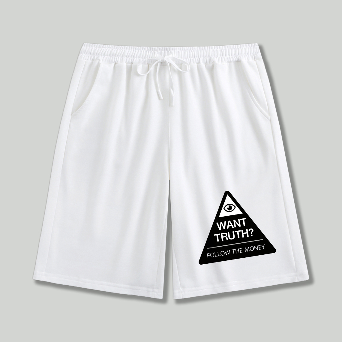 Dorawear™ All Seeing Eye Want Truth Follow The Money Shorts-Dorawear
