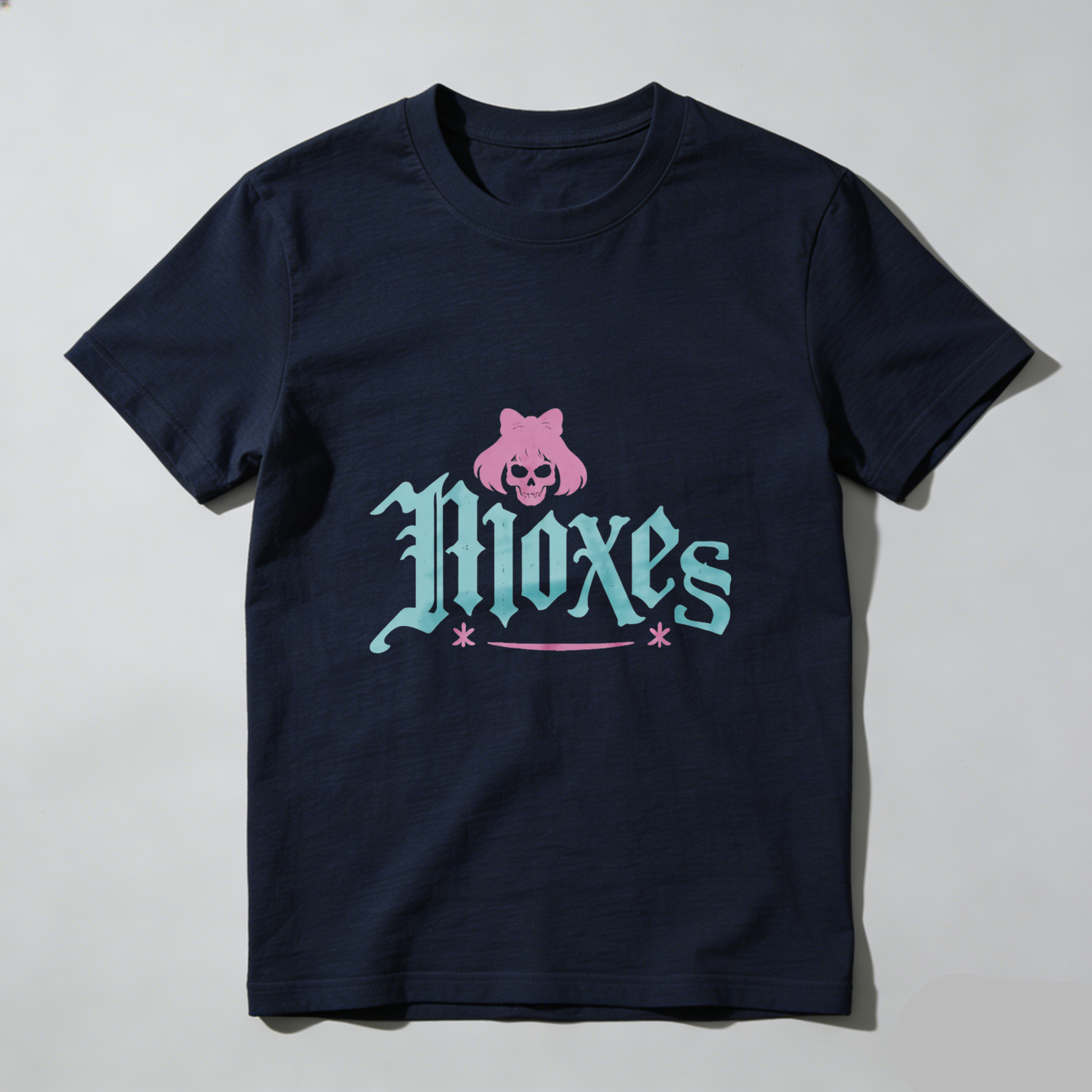 Dorawear™ Moxes Pink Skull Logo Pure Cotton Short Sleeve T Shirt-Dorawear