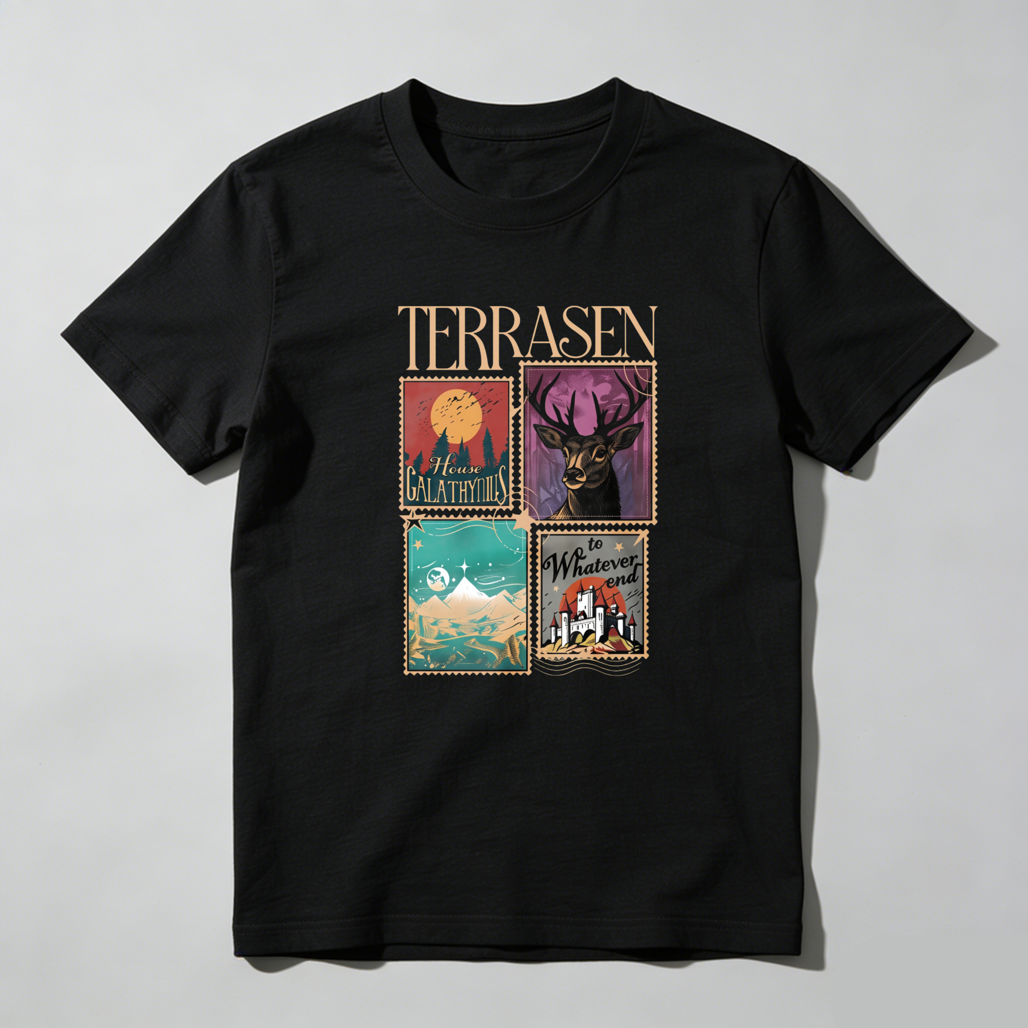 Dorawear Terrasen Mountain Glathria Stag Whateverland T Shirt