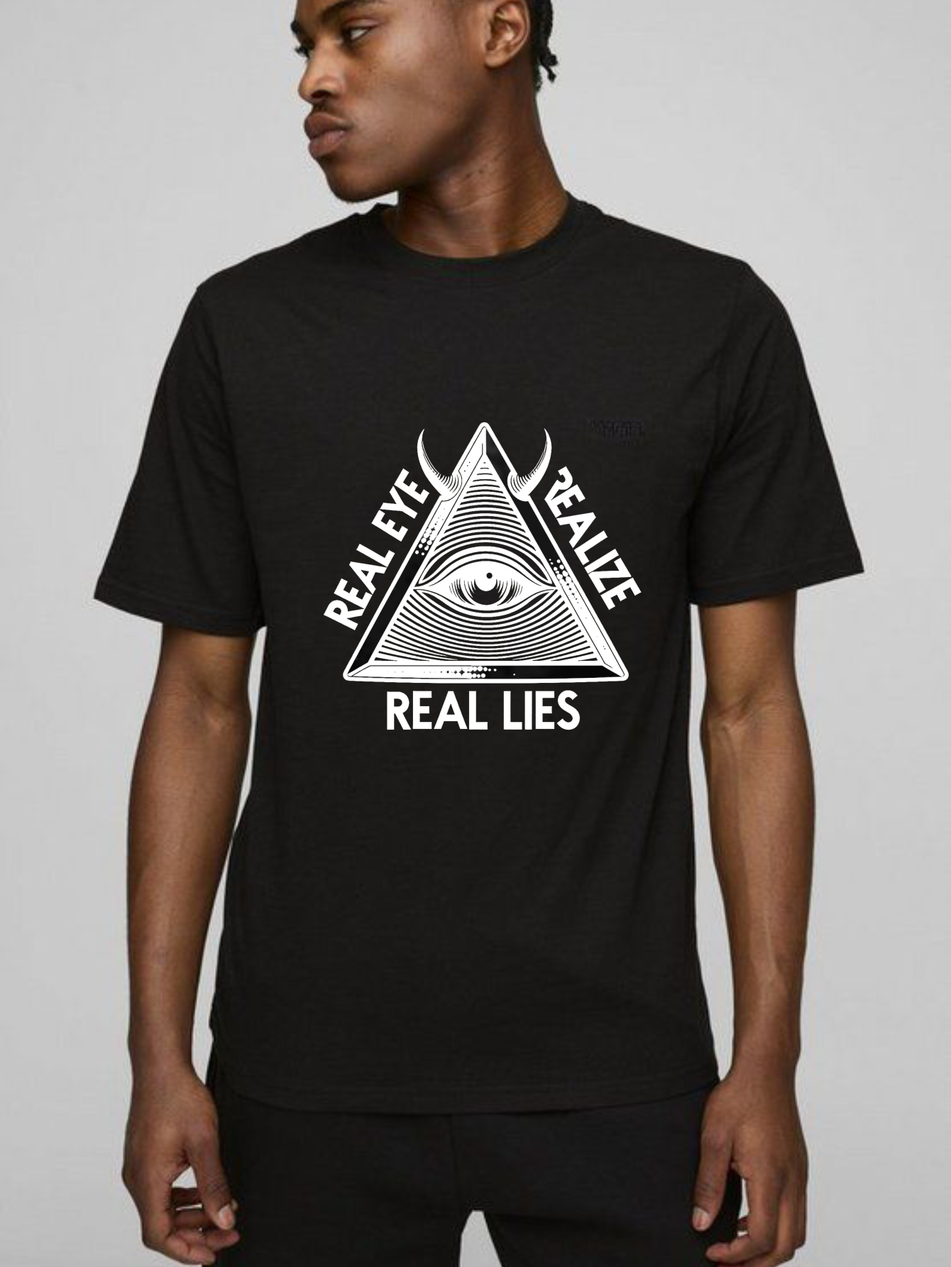 Dorawear™Real Eye Realize Real Lies Pyramid Eye  T Shirt