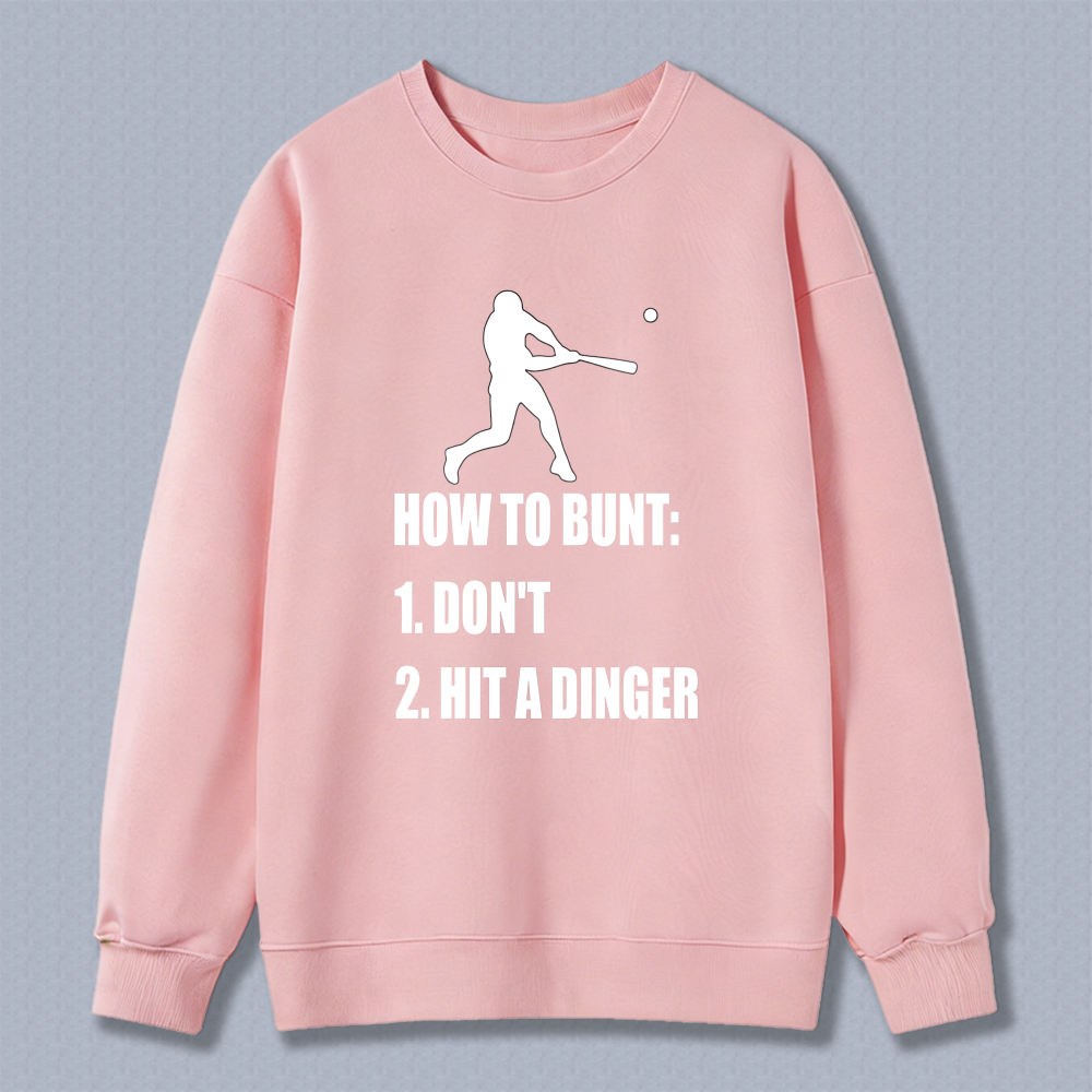 Dorawear™ Baseball Bunt Humor Graphic Unisex Classic Sweatshirt