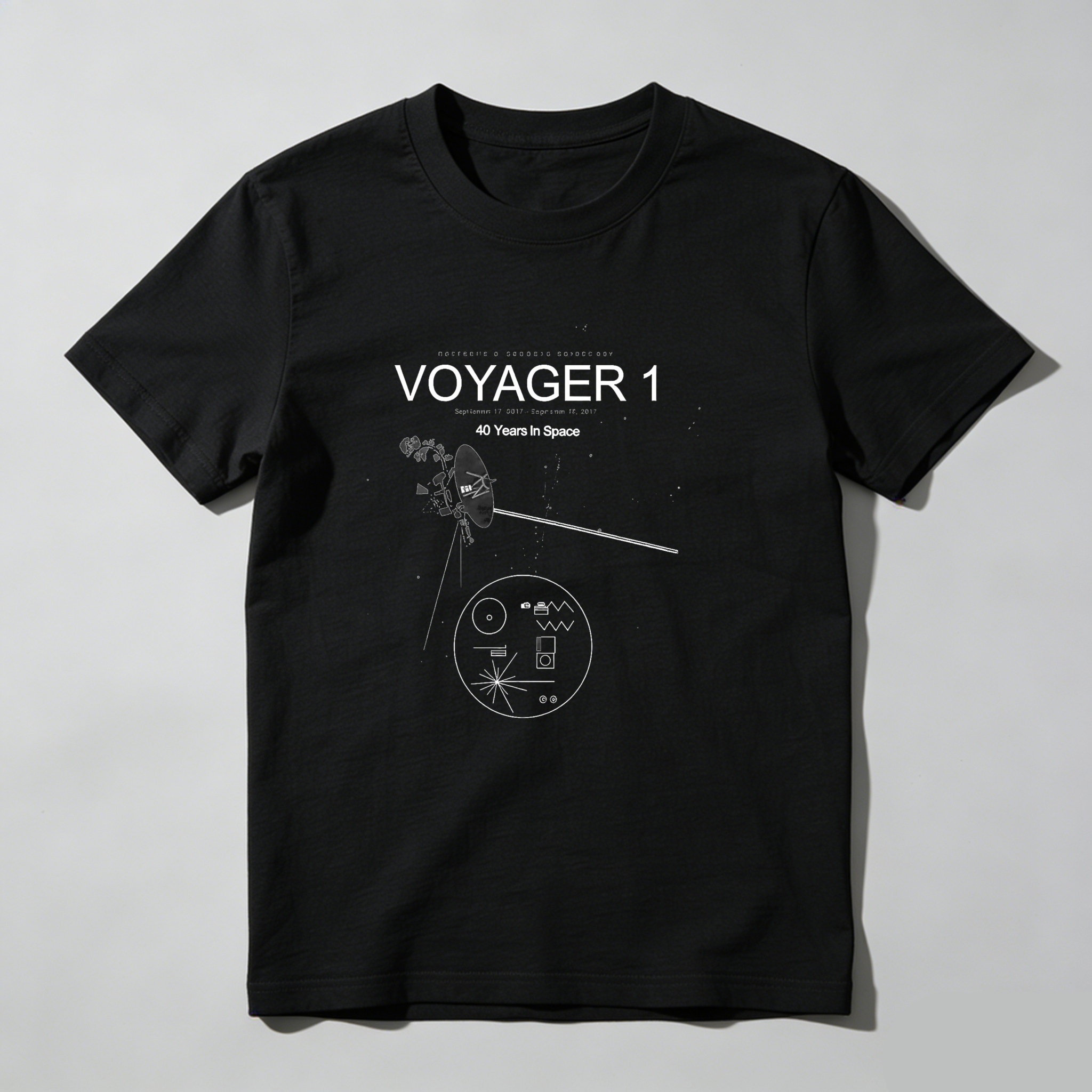 Dorawear™ Voyager One Space Probe Golden Record Design T Shirt