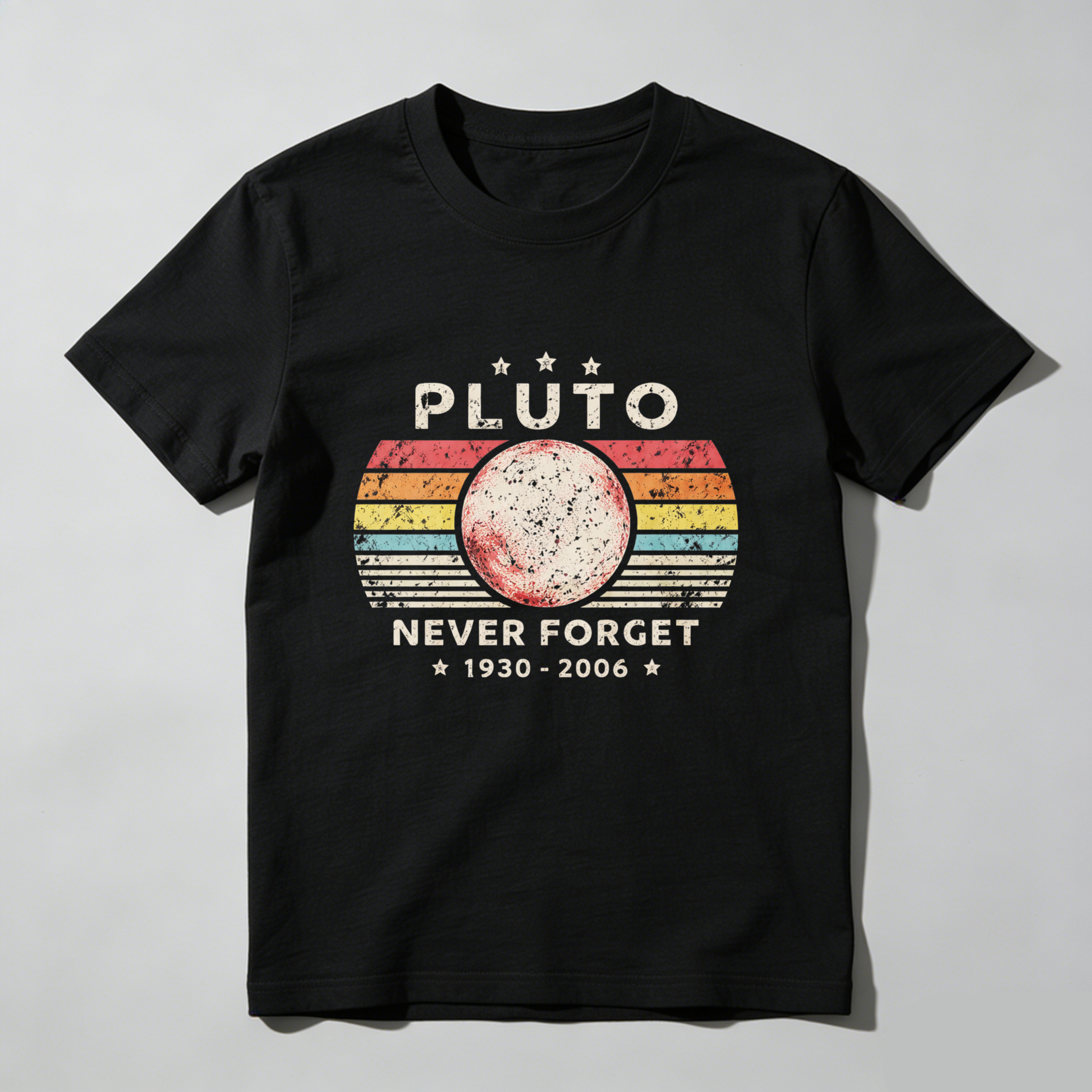 Dorawear™ Pluto Never Forget 1930 2006 Pure Cotton Short Sleeve T Shirt-Dorawear