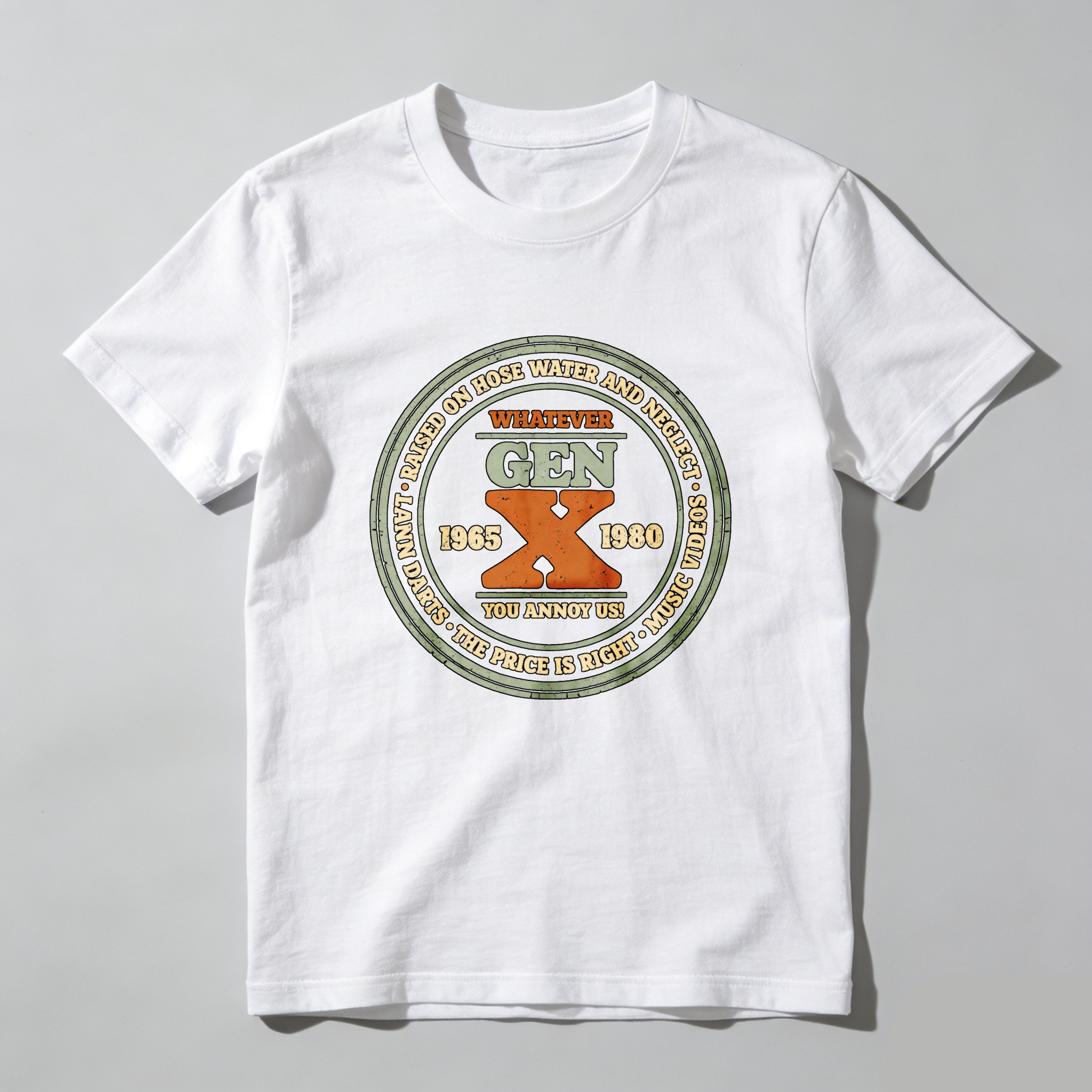 Dorawear™ Gen X Whatever You Annoy Us Pure Cotton Short Sleeve T-Shirt-Dorawear