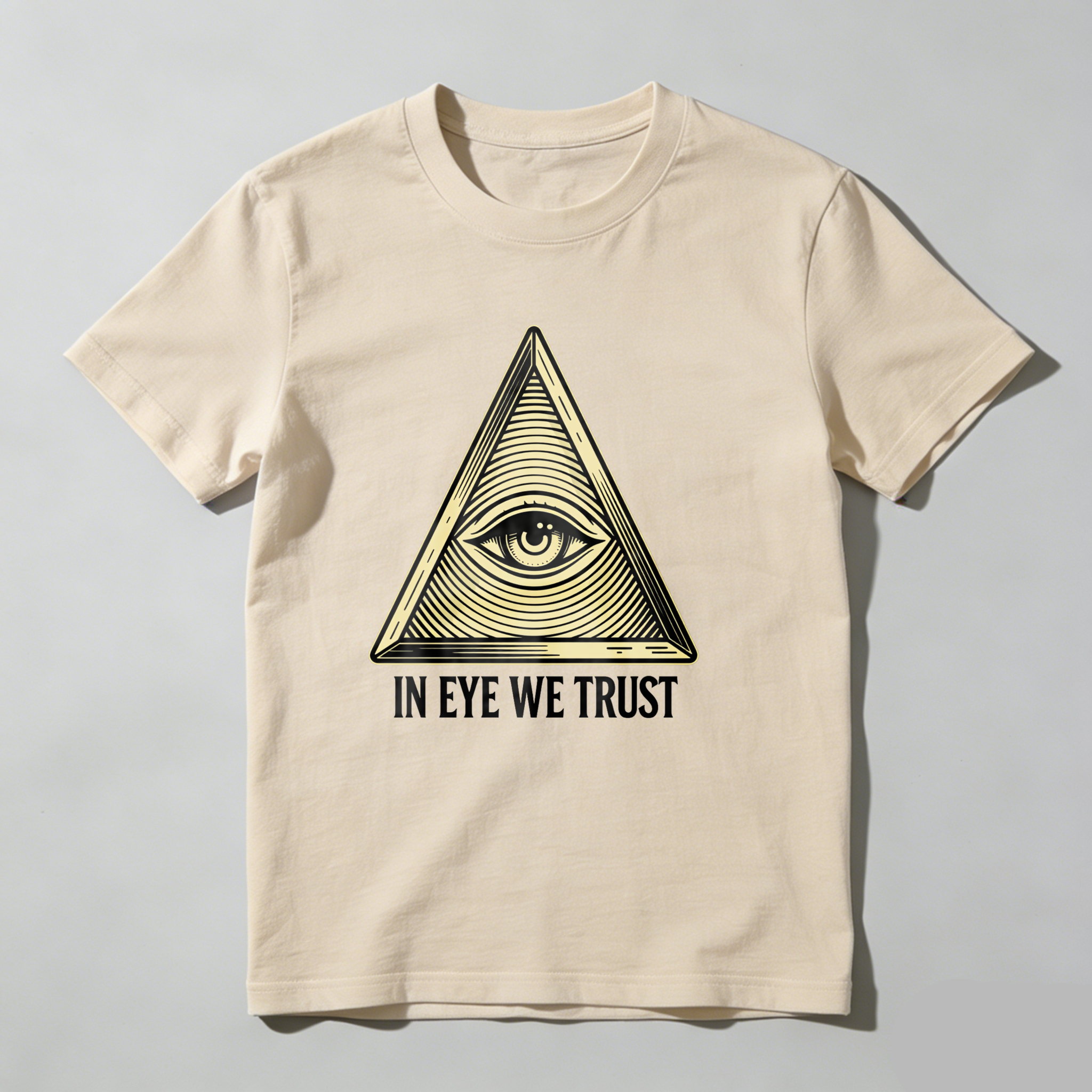 Dorawear™Eye In Triangle With Gold Outline  T Shirt