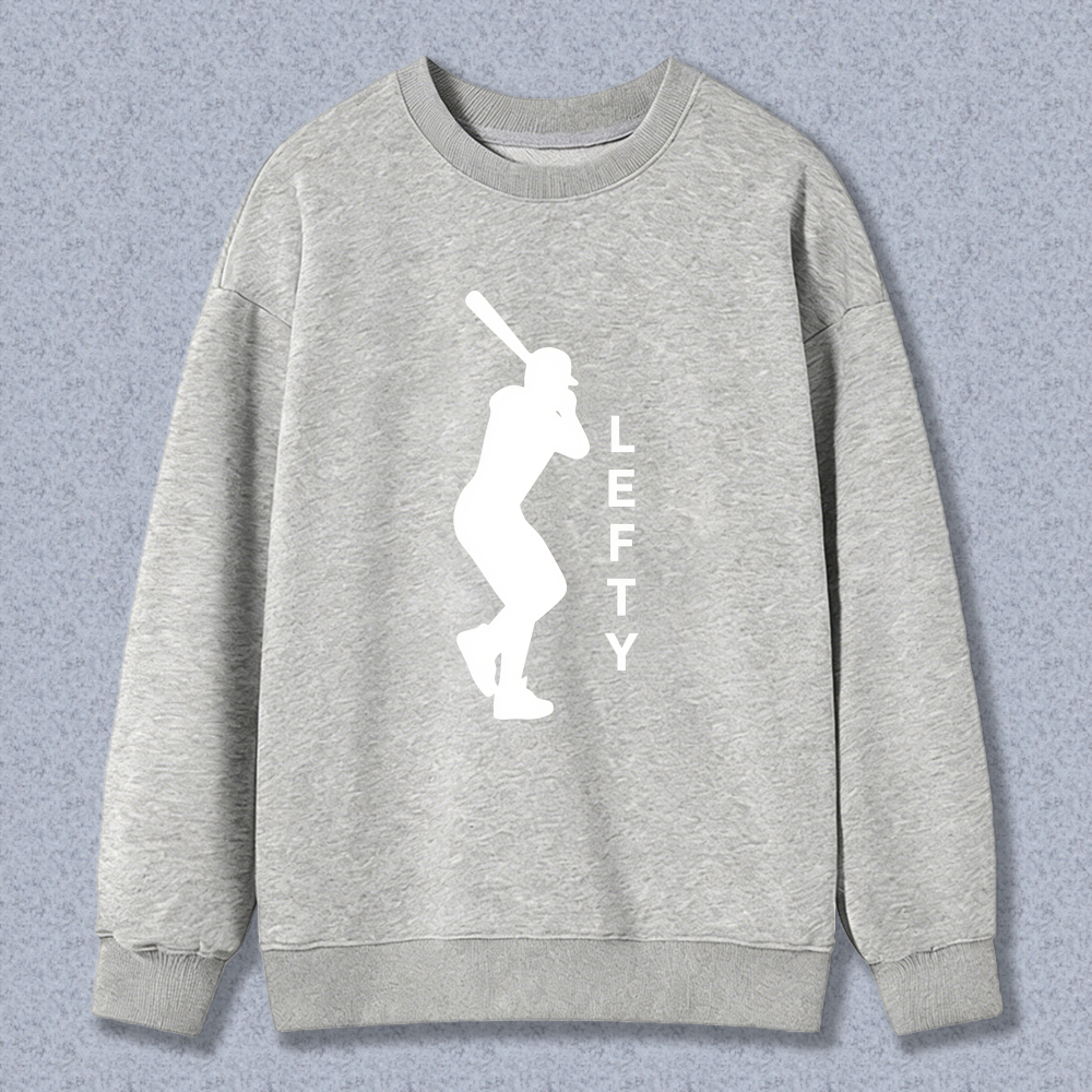 Dorawear™ Baseball Player Lefty Silhouette Unisex Classic Sweatshirt