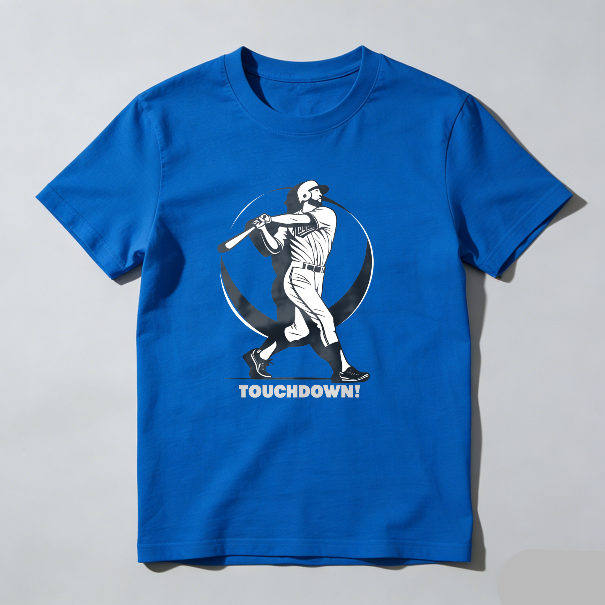Dorawear™ Baseball Player Swinging Bat Touchdown  T Shirt