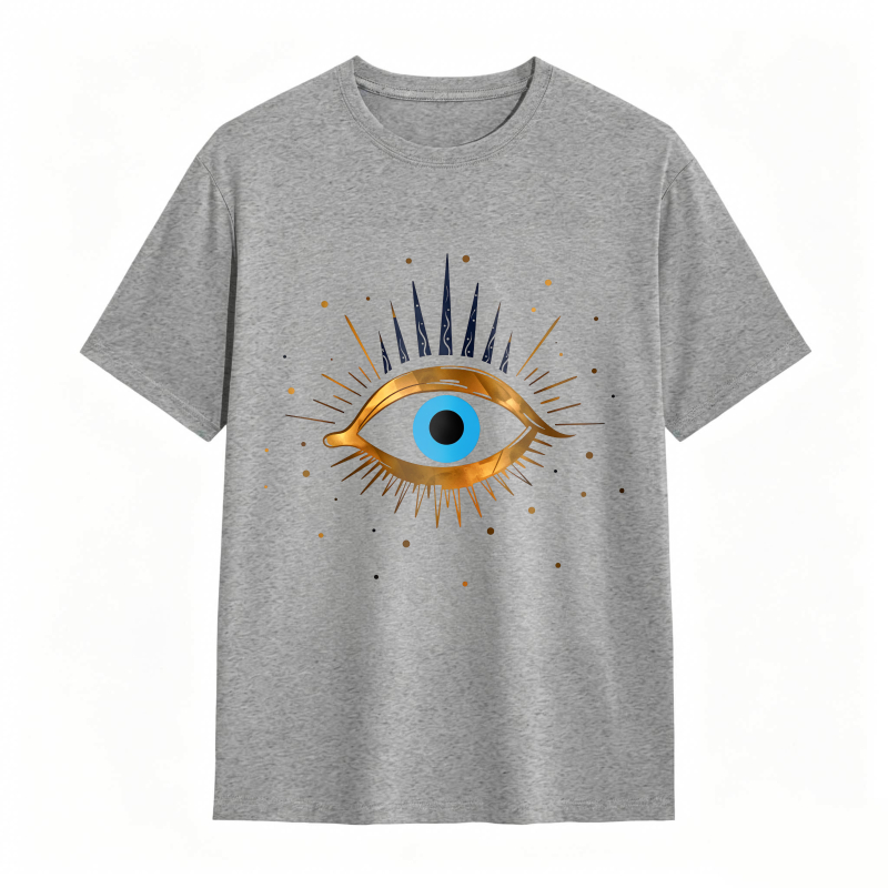 Dorawear™ Eye Symbol With Golden Rays And Blue Iris Unisex Classic T-shirt