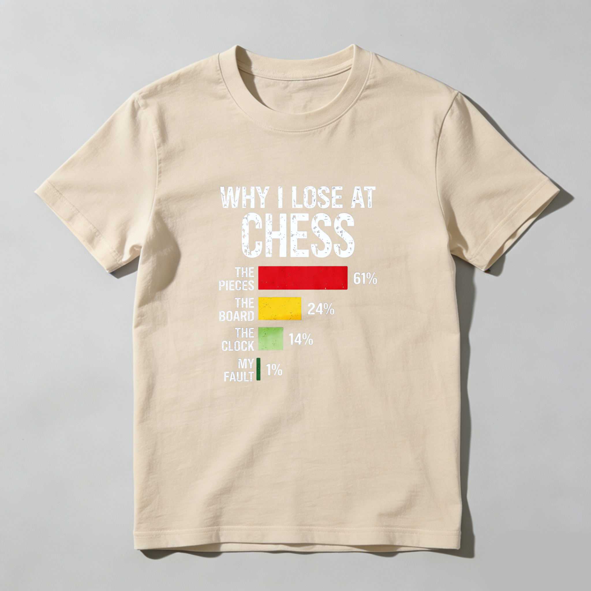 Dorawear Why I Lose At Chess Pure Cotton Short Sleeve T Shirt