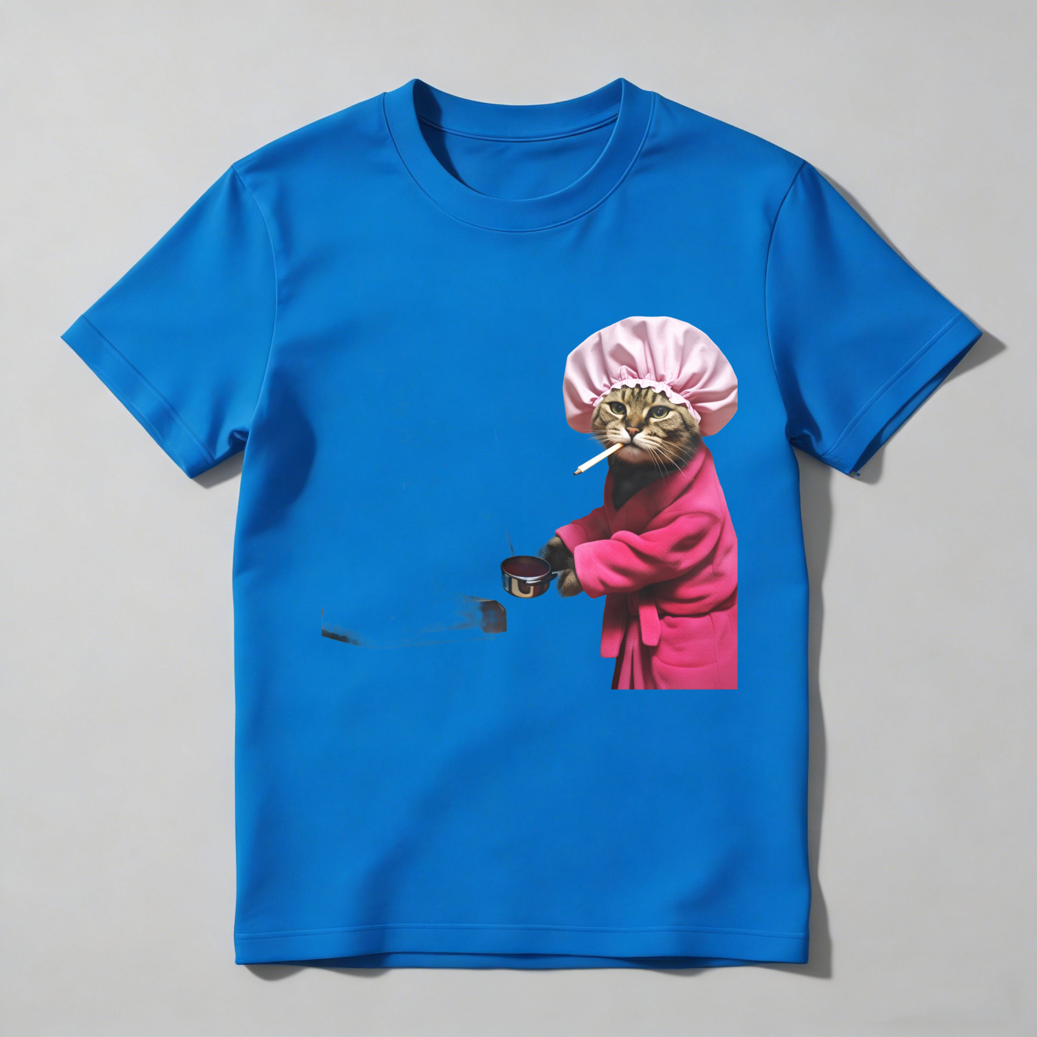 Dorawear™ Cat Wearing Pink Chef Hat And Coat T Shirt
