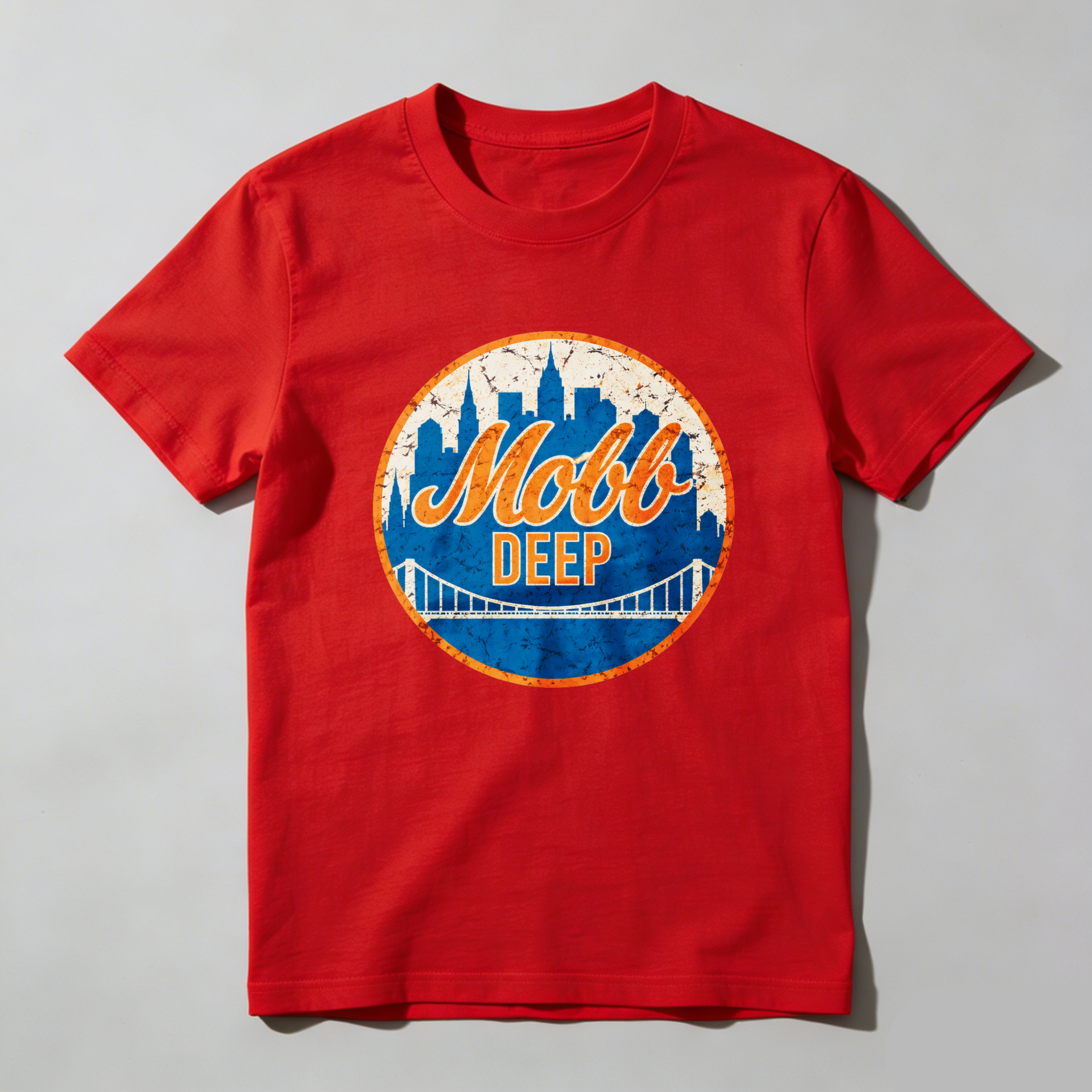 Dorawear™ Mobb Deep City Bridge Logo Pure Cotton Short Sleeve T Shirt-Dorawear