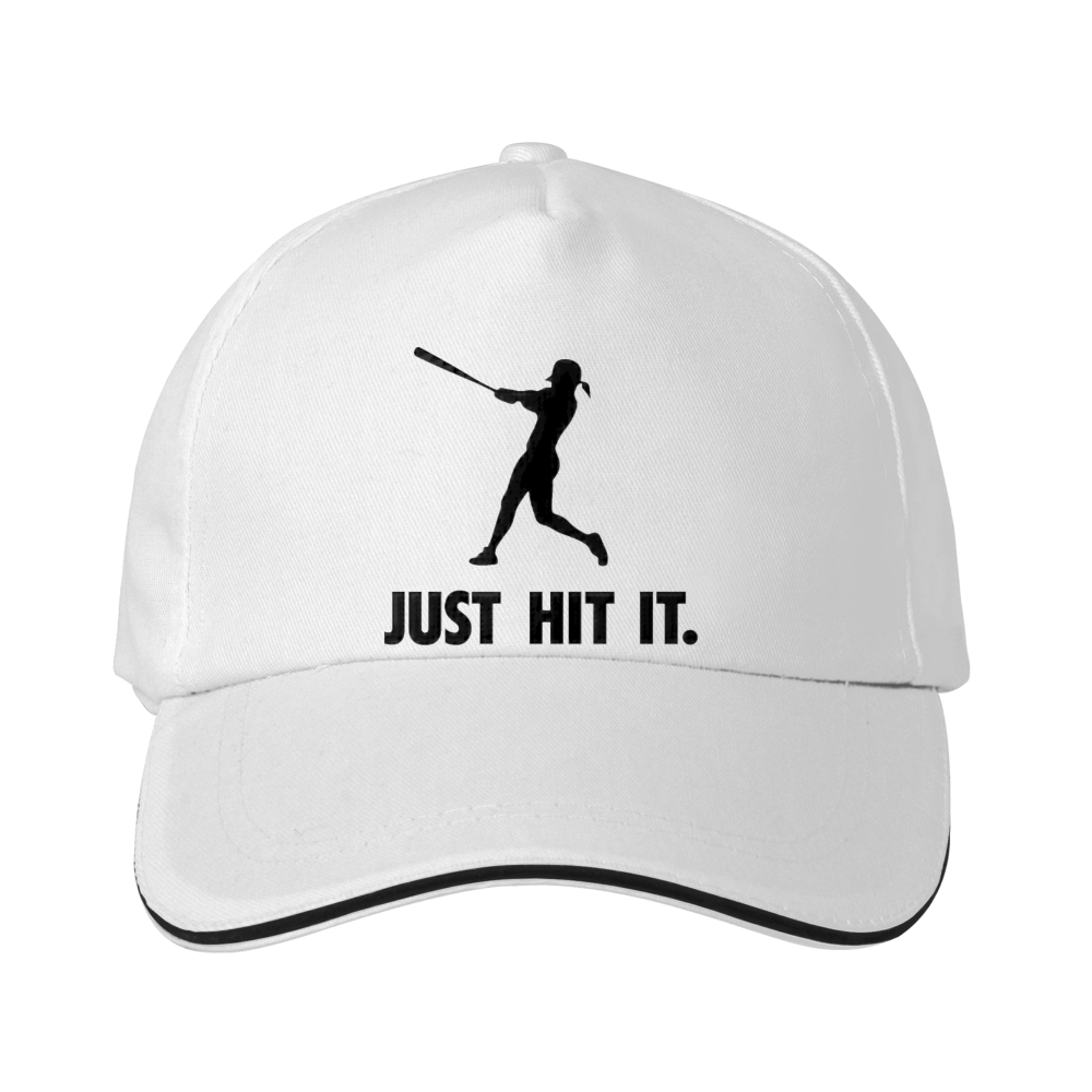 Dorawear™ Baseball Cap Female Batter Silhouette Just Hit It Sports Team Game