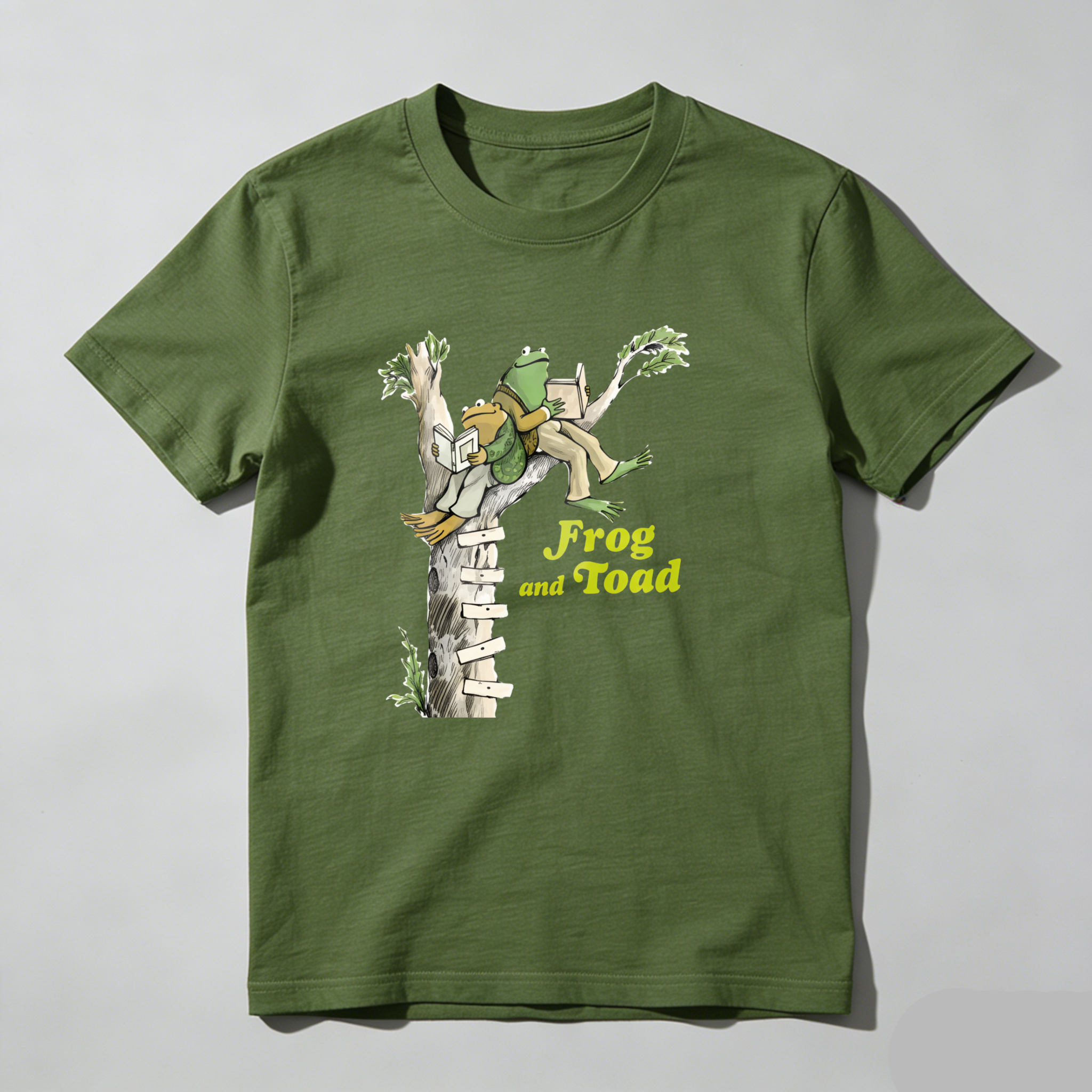 Dorawear Frog And Toad On Tree Trunk T Shirt