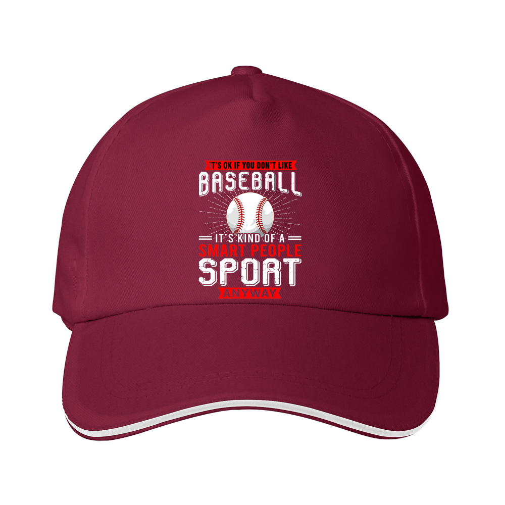 Dorawear™ Baseball Cap Baseball Sport Text And Ball Graphic For Sports Fans