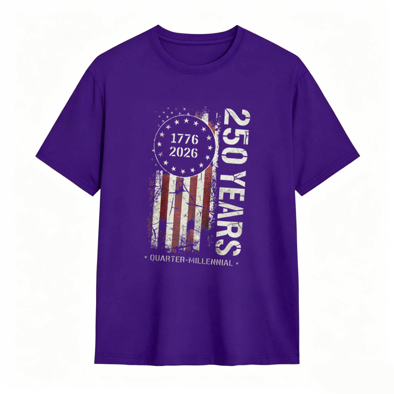 American Flag 1776 2026 250 Years Quarter Millennium T-shirt