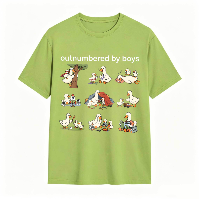 Dorawear™Duck Family With Babies And Tree Pattern Unisex Classic T-shirt