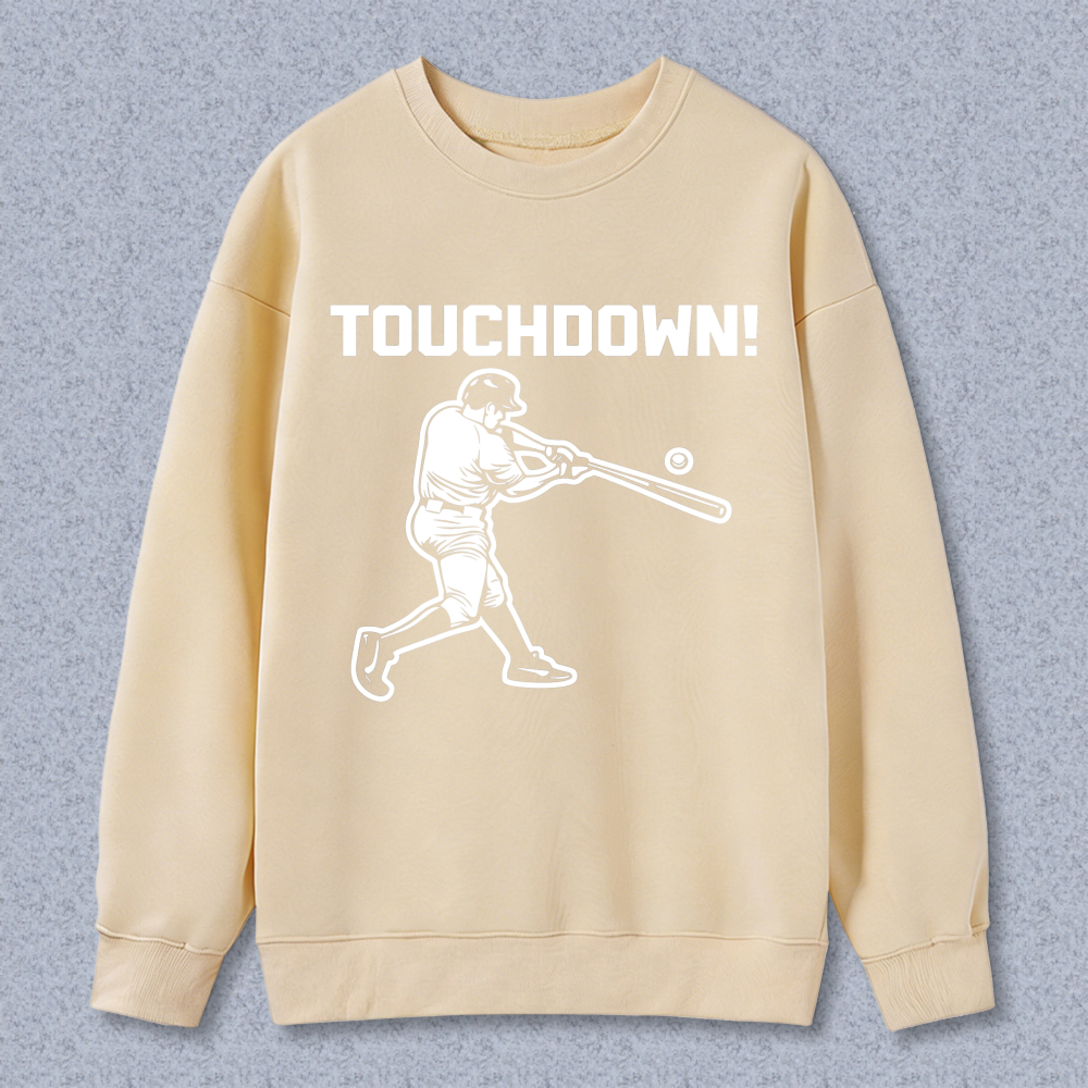 Dorawear™ Touchdown Baseball Player Swinging Bat Unisex Classic Sweatshirt