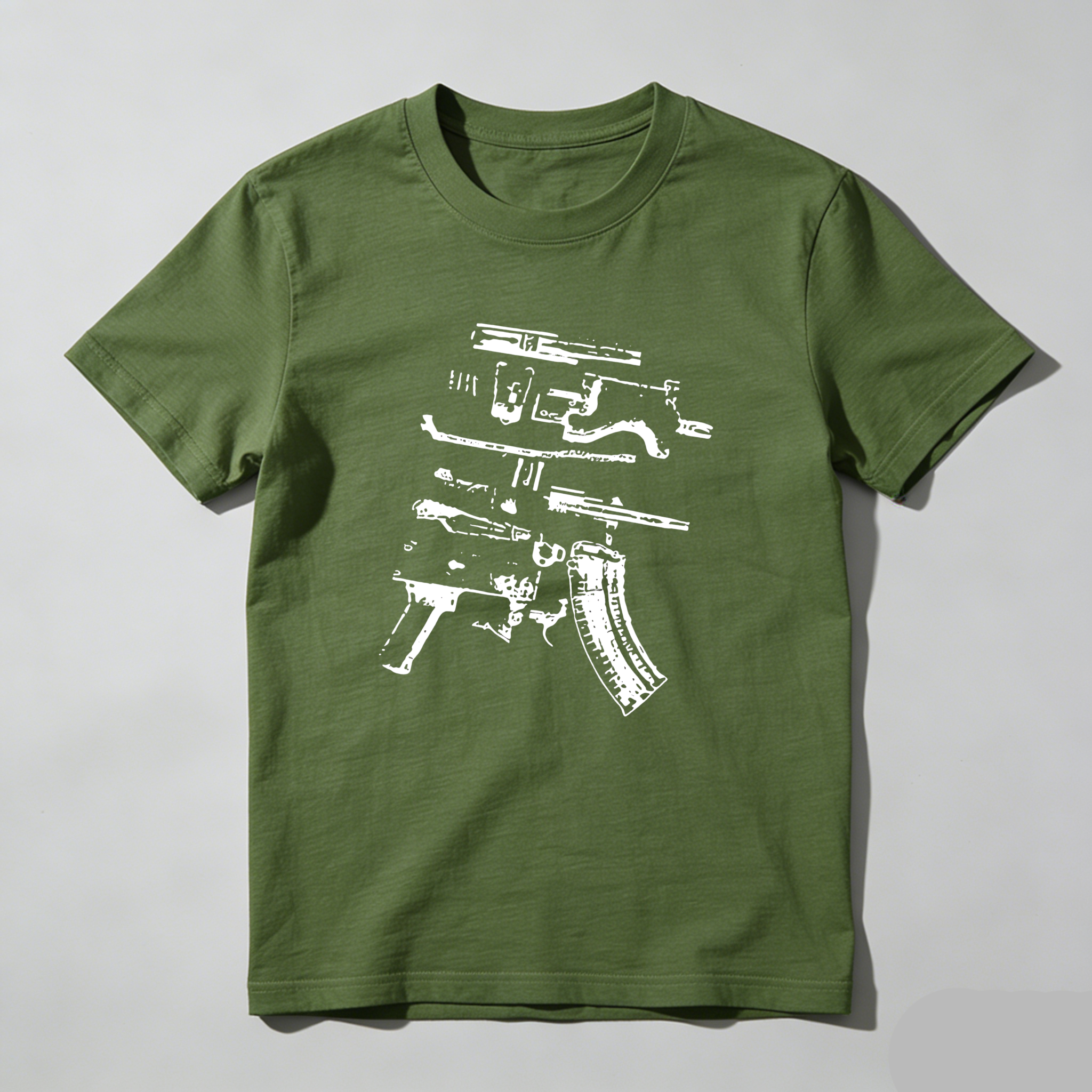 Dorawear™  Gun Parts Diagram Print T Shirt