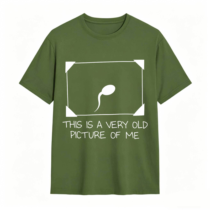 Dorawear™ Sperm Cell Design With Text This Is A Very Old Picture Of Me Unisex Classic T-shirt